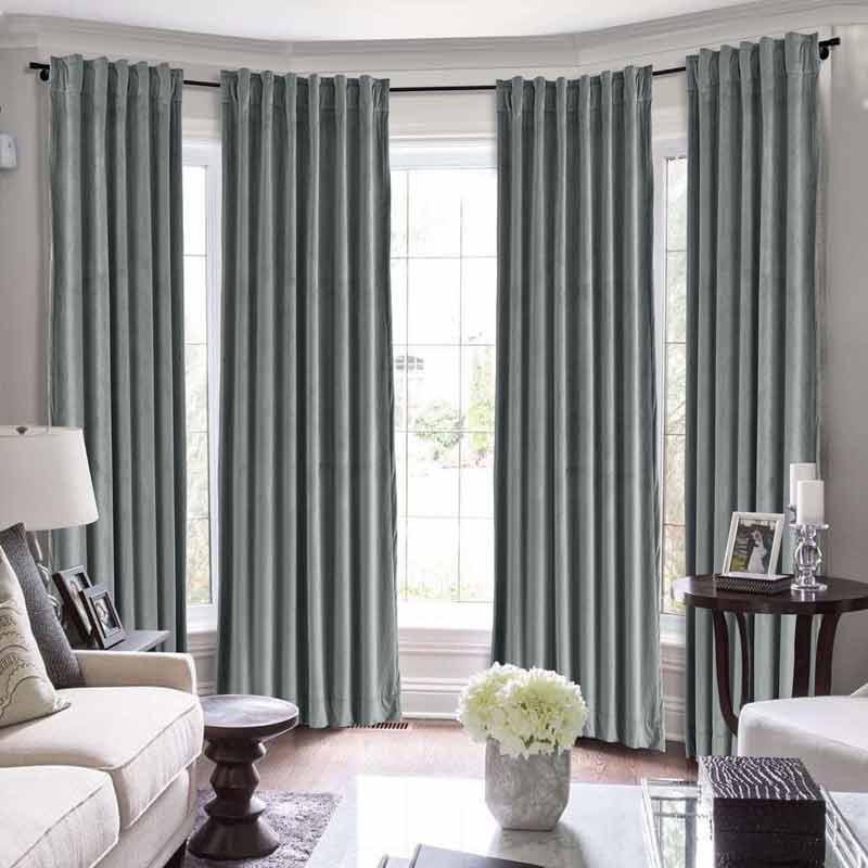 Maillard Velvet Curtains & Drapes Soft Top - Image 43