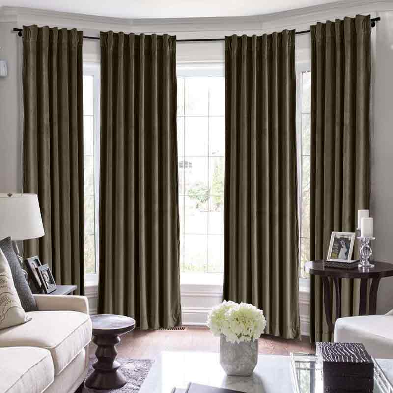Maillard Velvet Curtains & Drapes Soft Top - Image 45