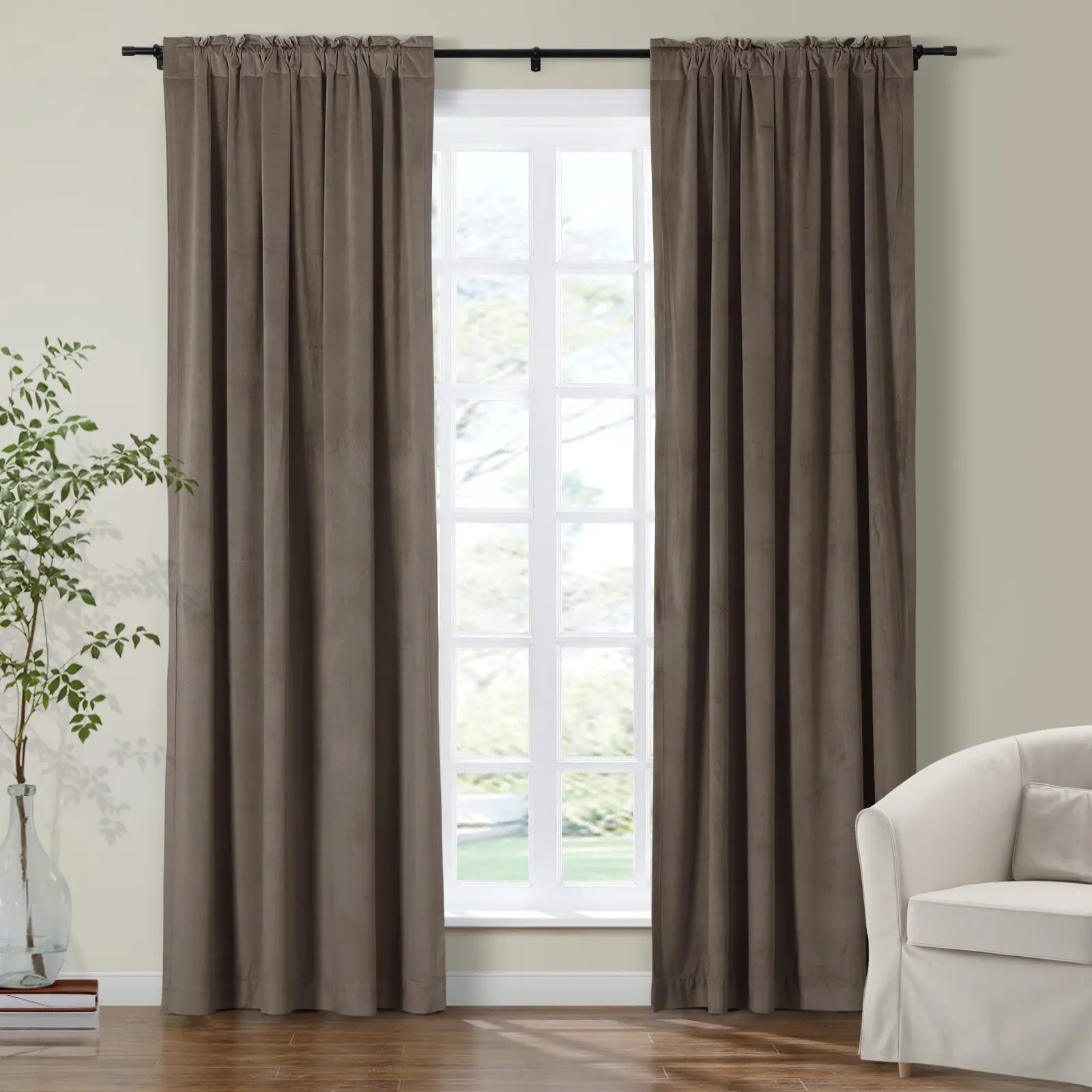 Maillard Velvet Curtains & Drapes Soft Top - Image 72