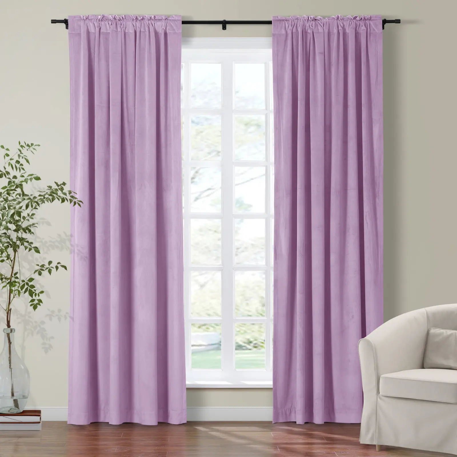 Maillard Velvet Curtains & Drapes Soft Top - Image 76