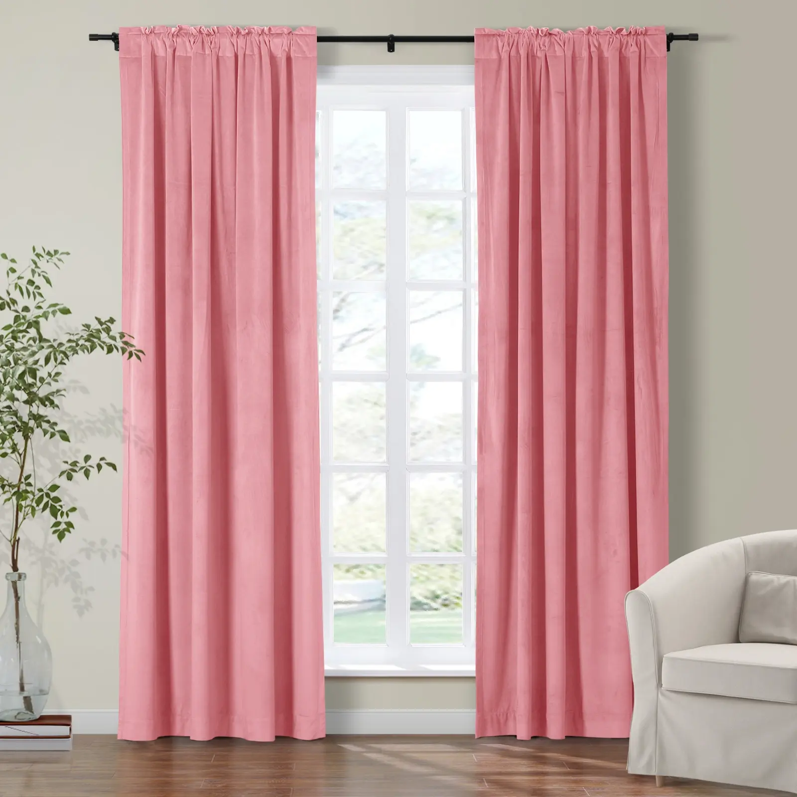 Maillard Velvet Curtains & Drapes Soft Top - Image 78