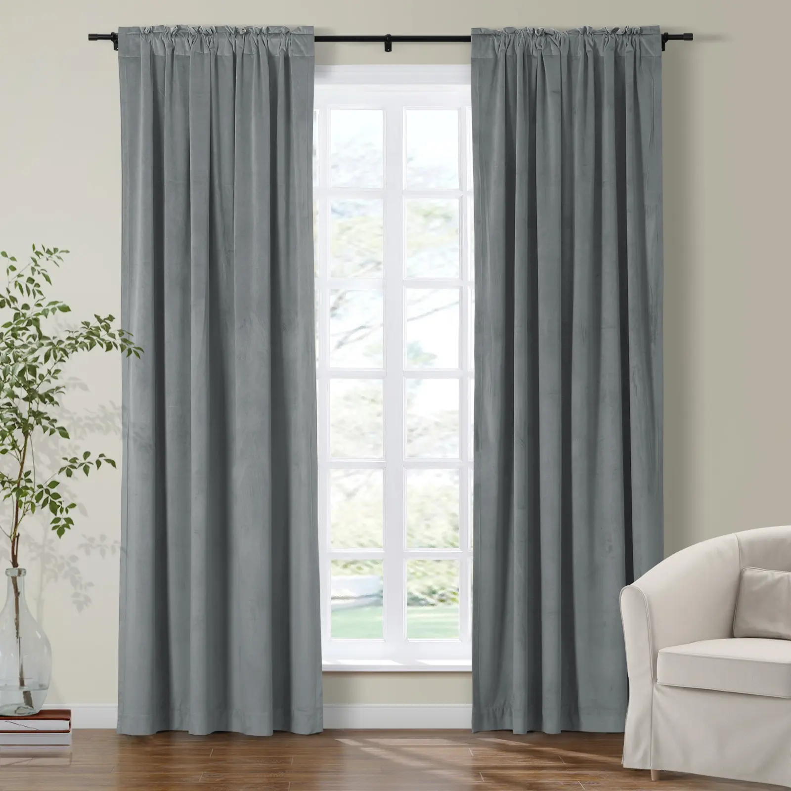 Maillard Velvet Curtains & Drapes Soft Top - Image 88