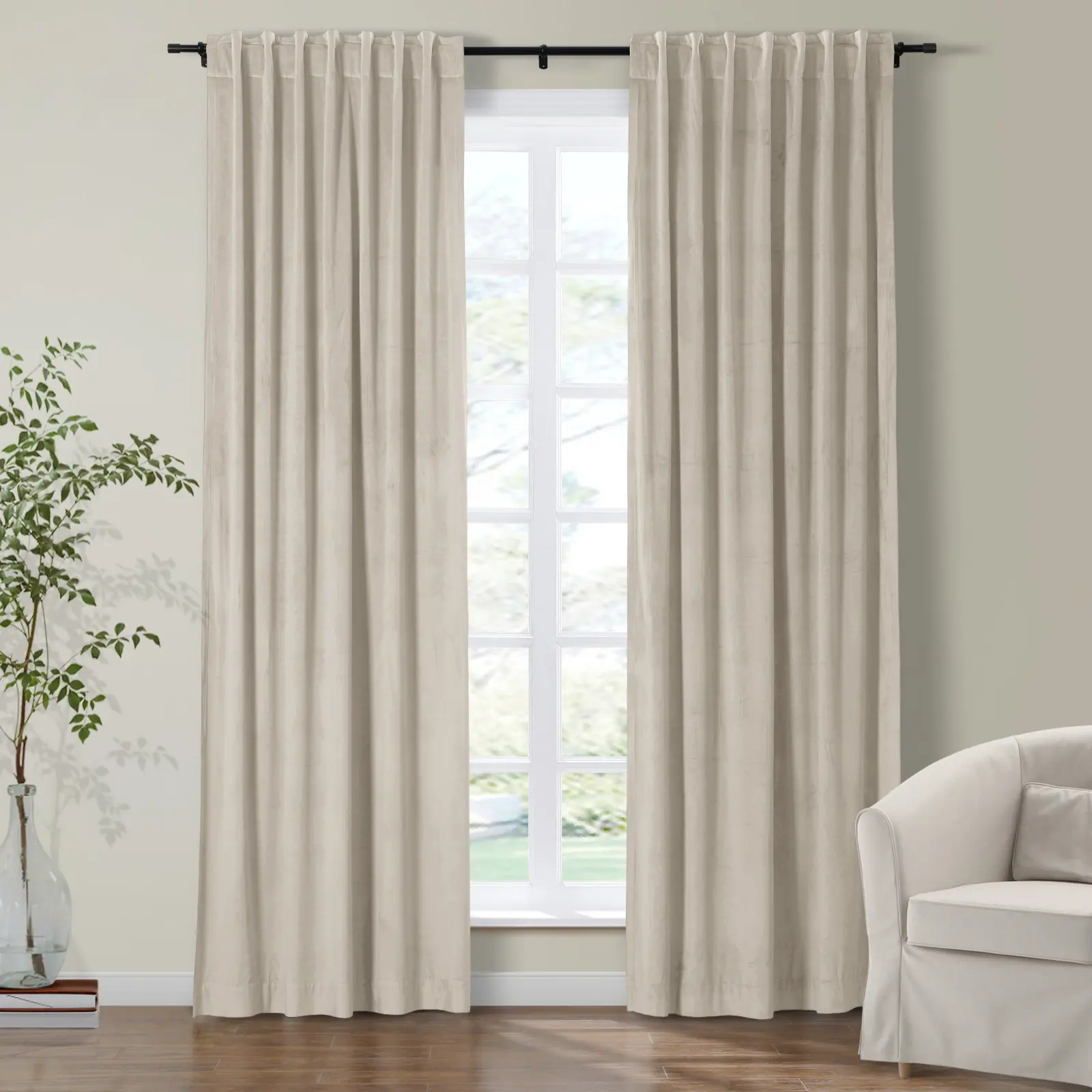 Maillard Velvet Curtains & Drapes Soft Top - Image 9