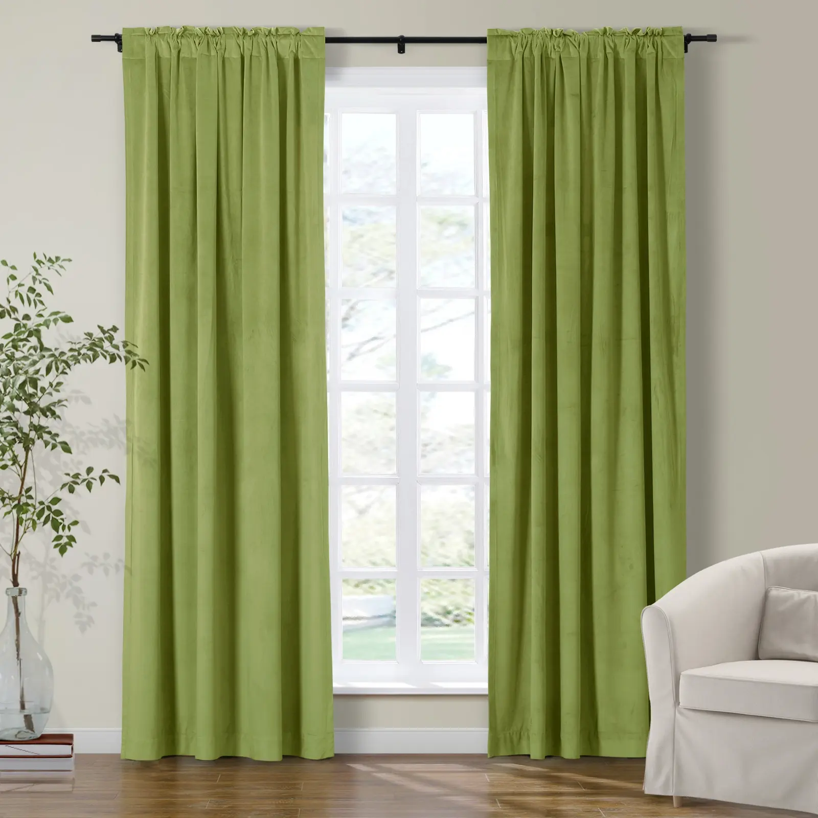 Maillard Velvet Curtains & Drapes Soft Top - Image 91