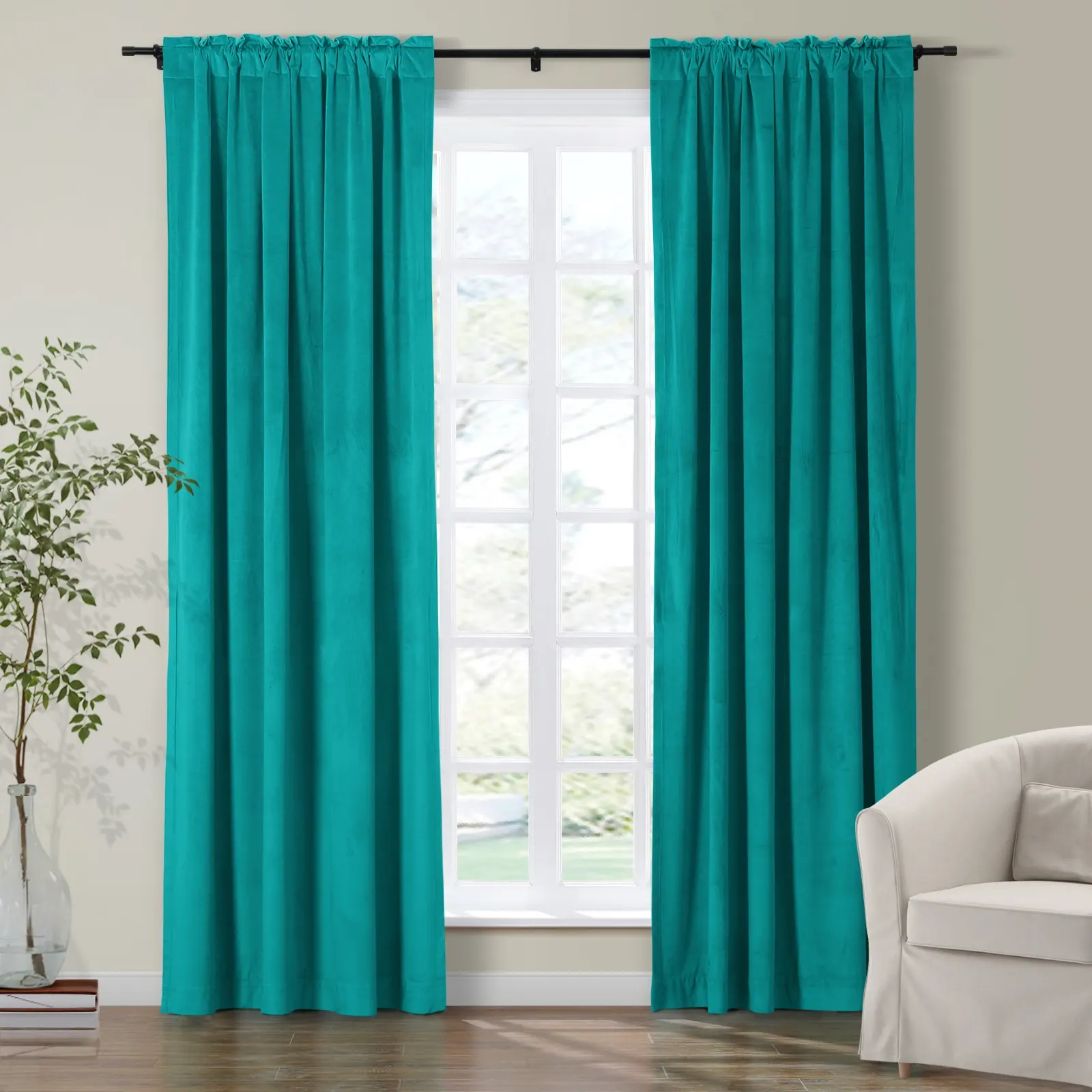 Maillard Velvet Curtains & Drapes Soft Top - Image 93
