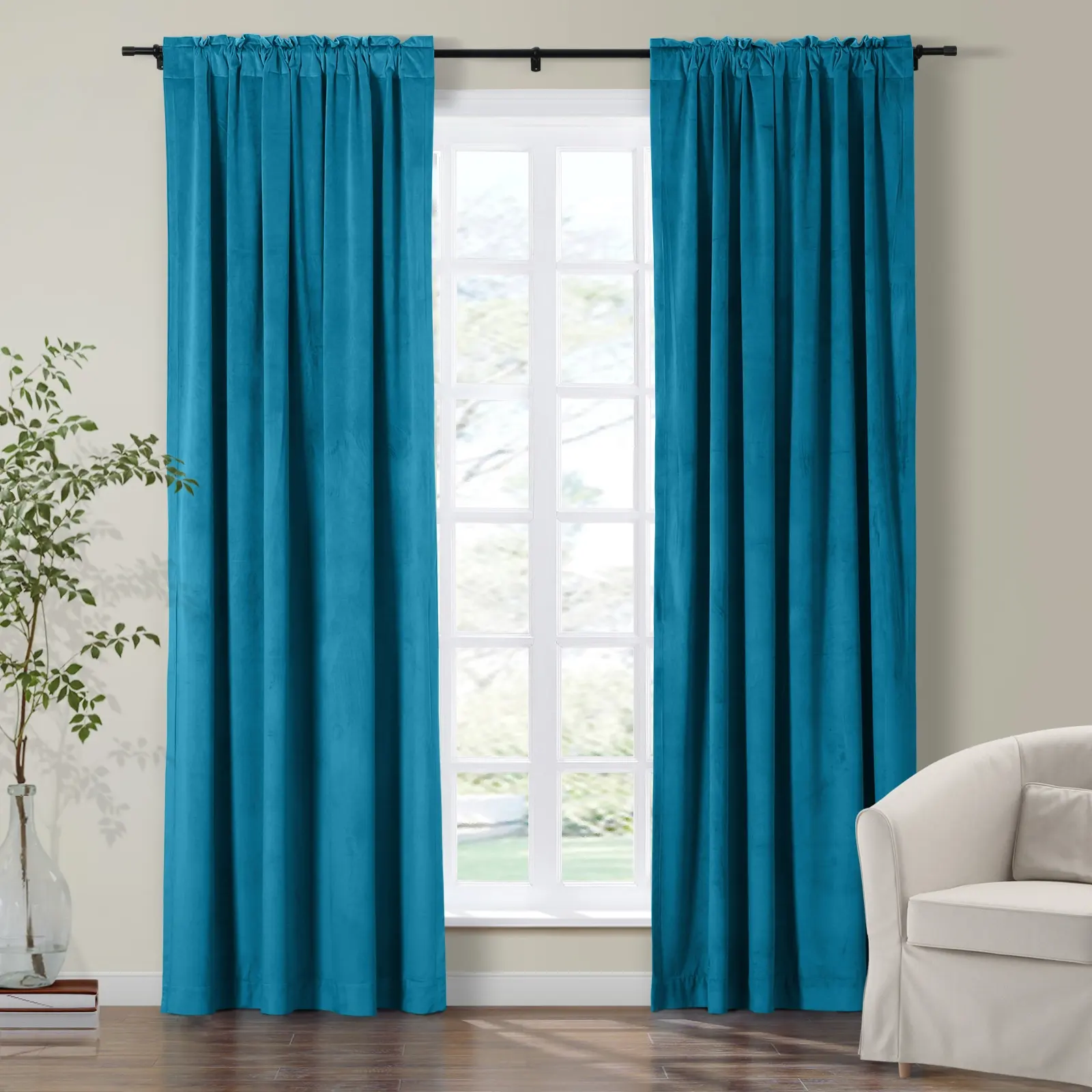 Maillard Velvet Curtains & Drapes Soft Top - Image 94