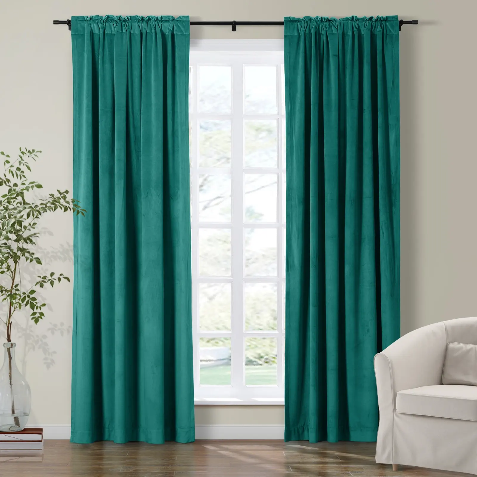 Maillard Velvet Curtains & Drapes Soft Top - Image 96