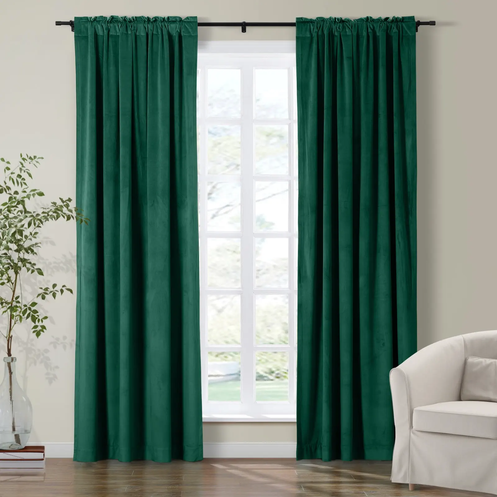 Maillard Velvet Curtains & Drapes Soft Top - Image 97