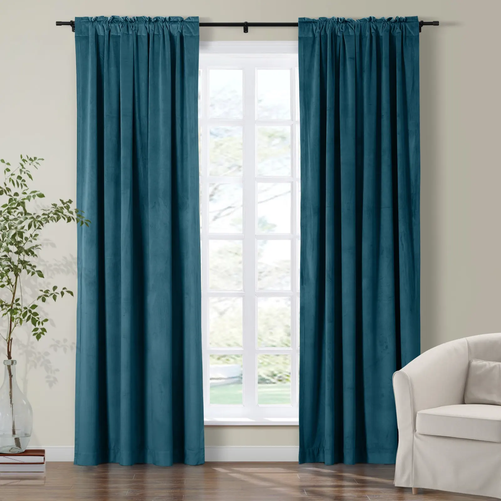 Maillard Velvet Curtains & Drapes Soft Top - Image 98