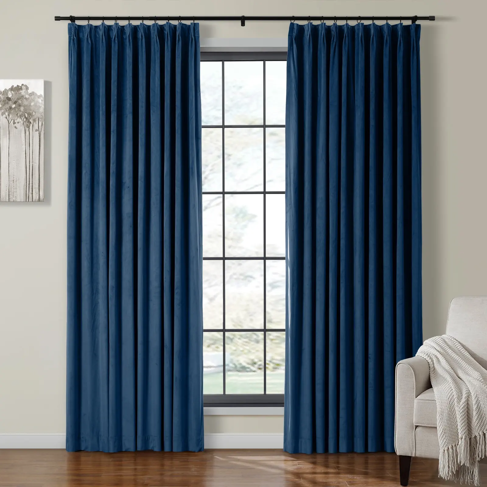 Maillard Velvet Curtains & Drapes Pleated - Image 101