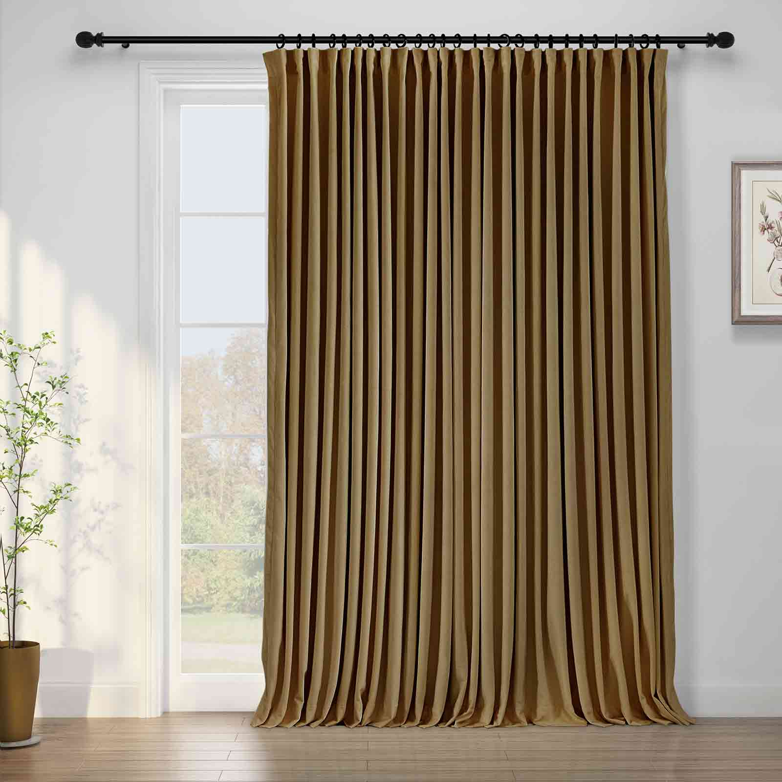 Maillard Velvet Curtains & Drapes Pleated - Image 25