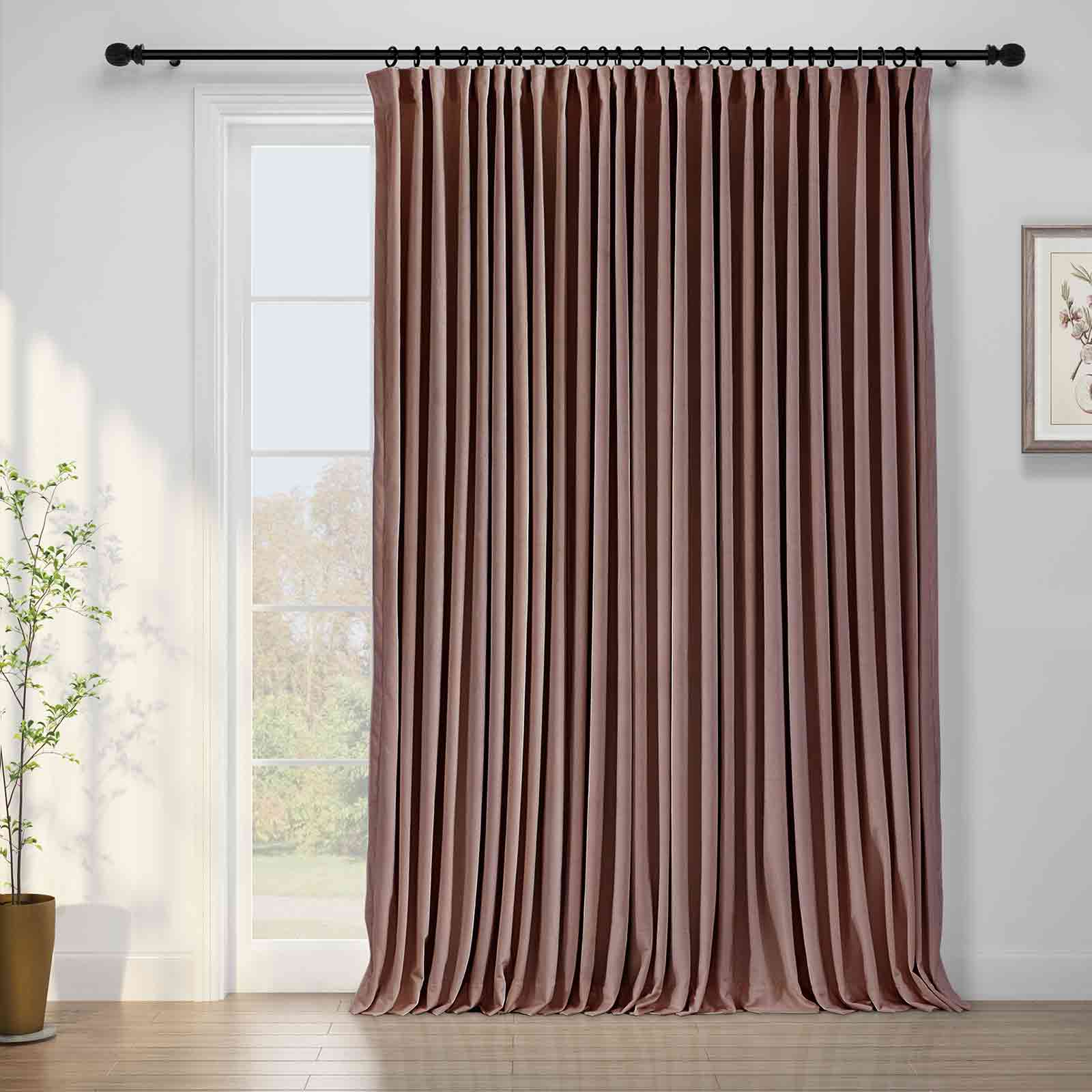 Maillard Velvet Curtains & Drapes Pleated - Image 32