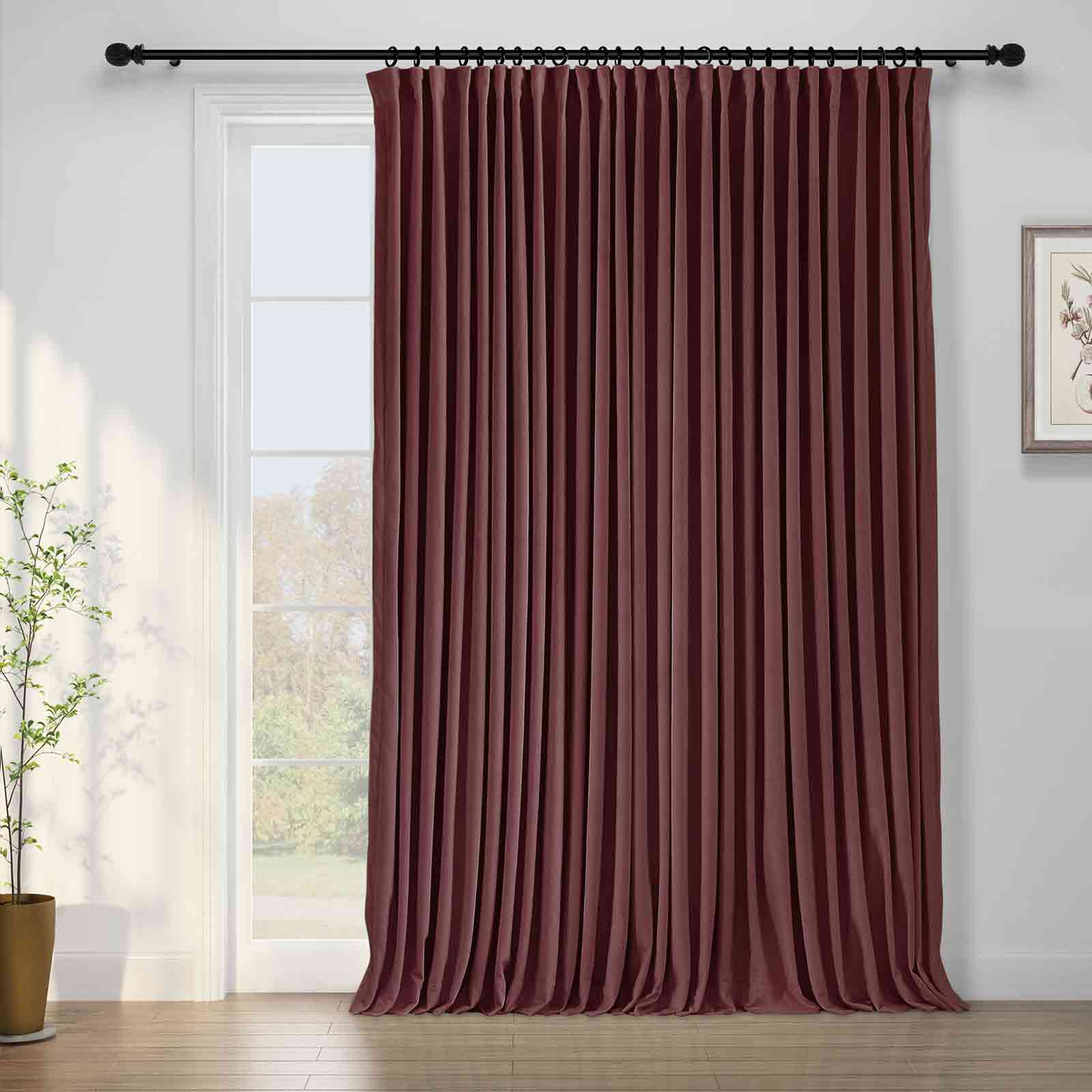 Maillard Velvet Curtains & Drapes Pleated - Image 36