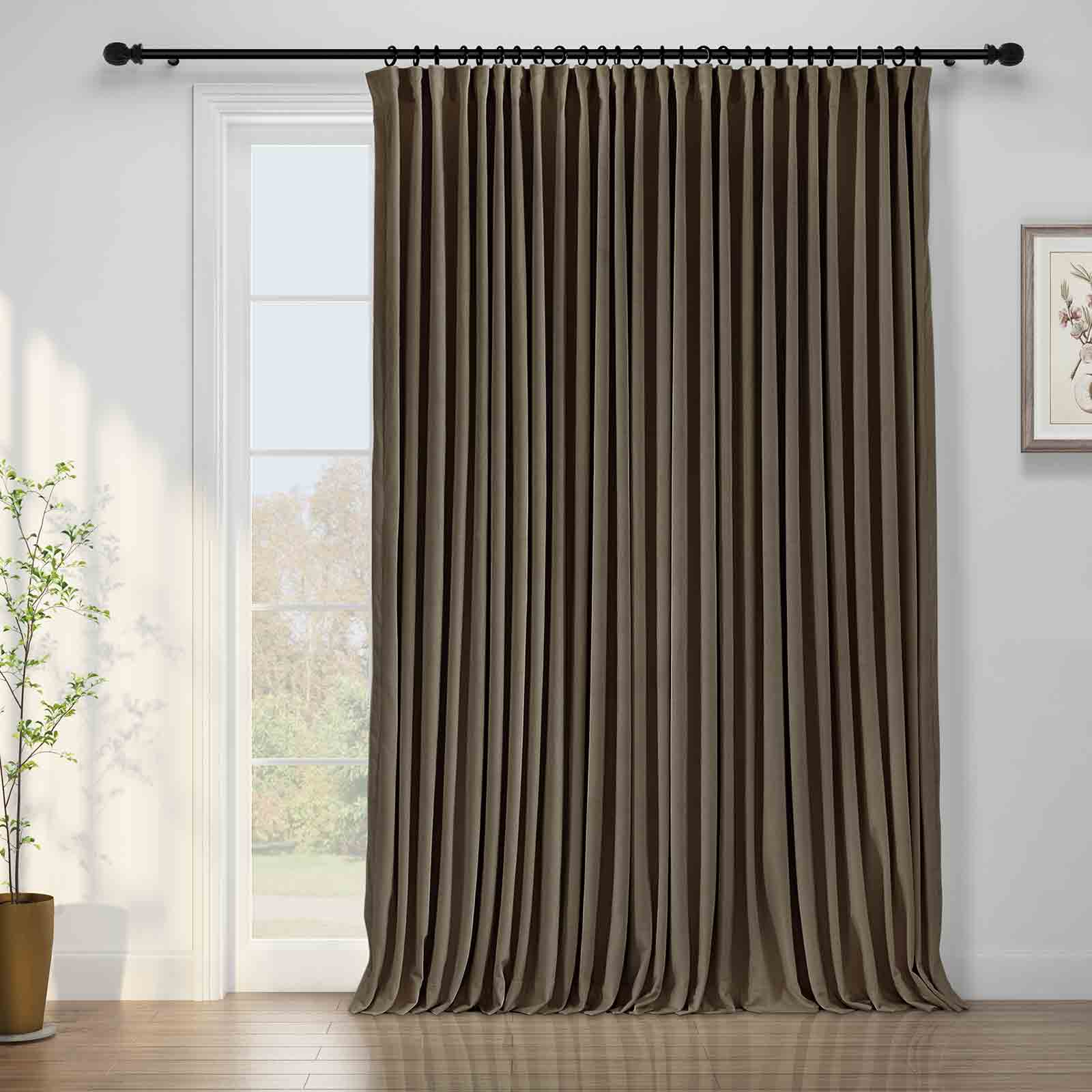Maillard Velvet Curtains & Drapes Pleated - Image 46