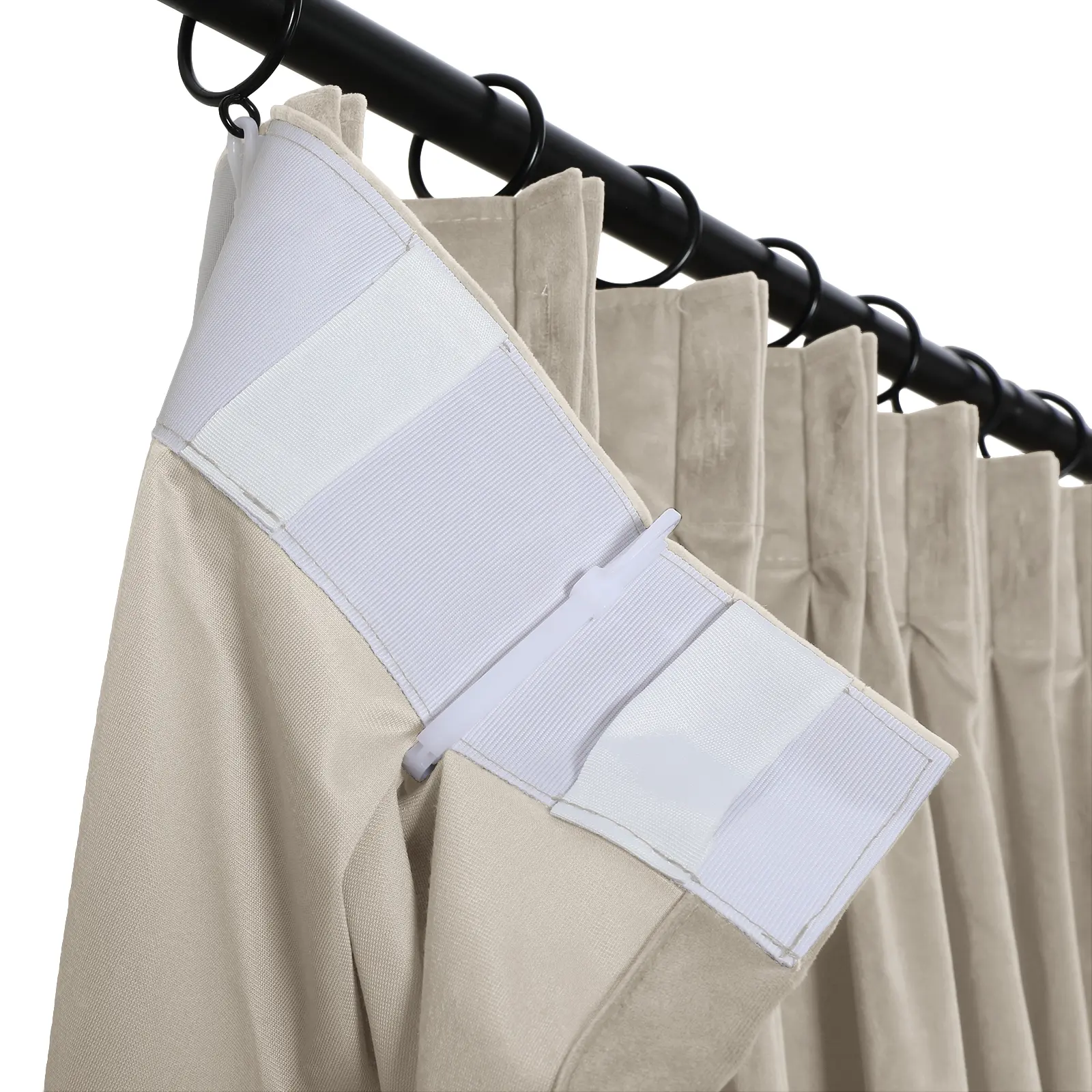 Maillard Velvet Curtains & Drapes Pleated - Image 5