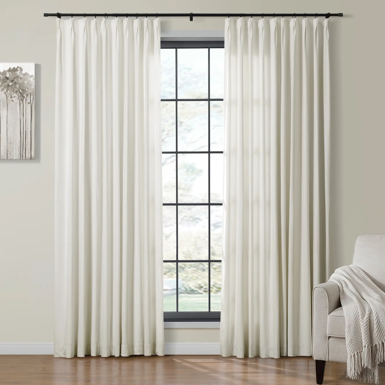 Maillard Velvet Curtains & Drapes Pleated - Image 86