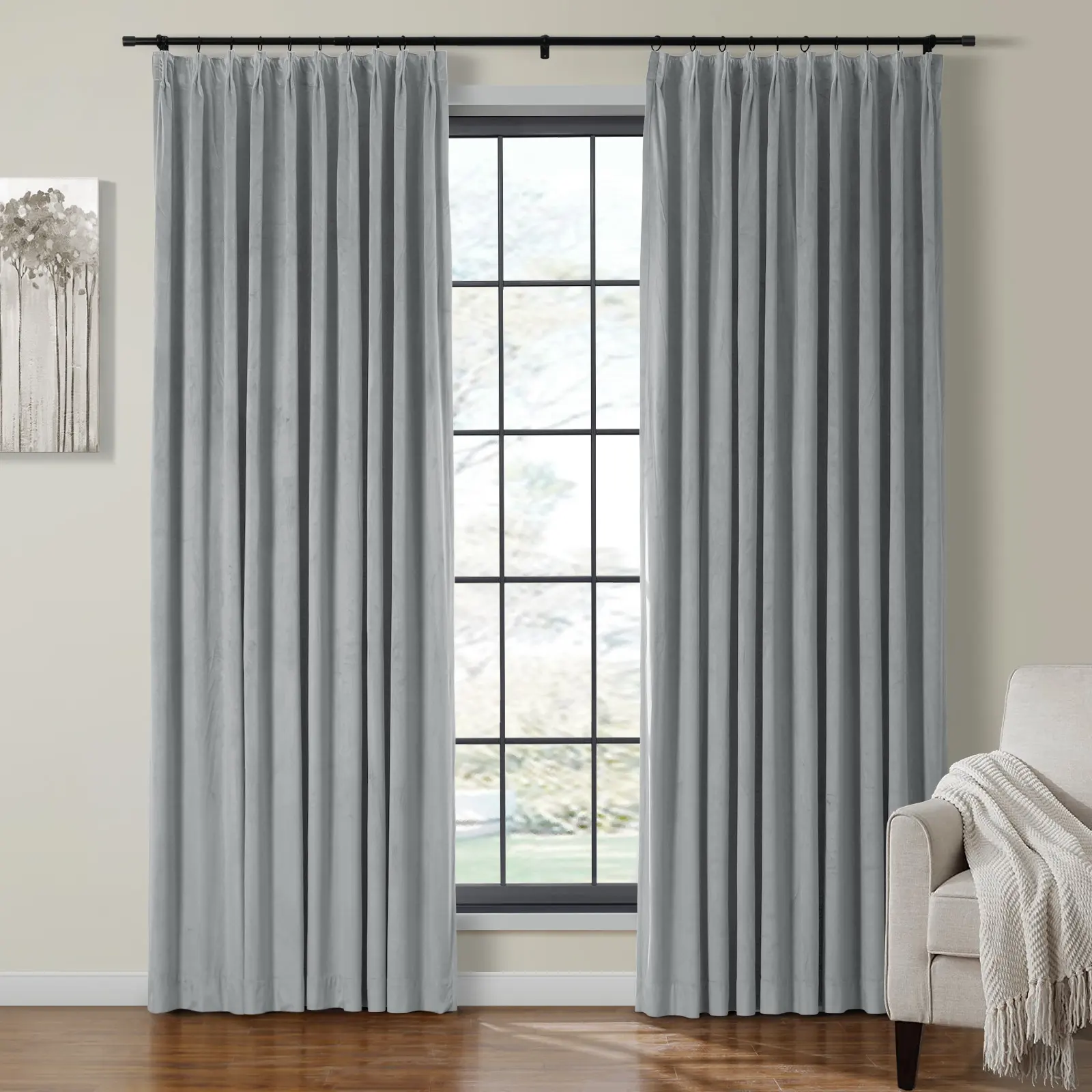 Maillard Velvet Curtains & Drapes Pleated - Image 89