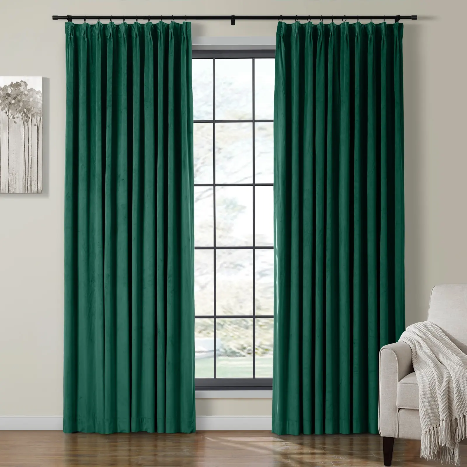 Maillard Velvet Curtains & Drapes Pleated - Image 99