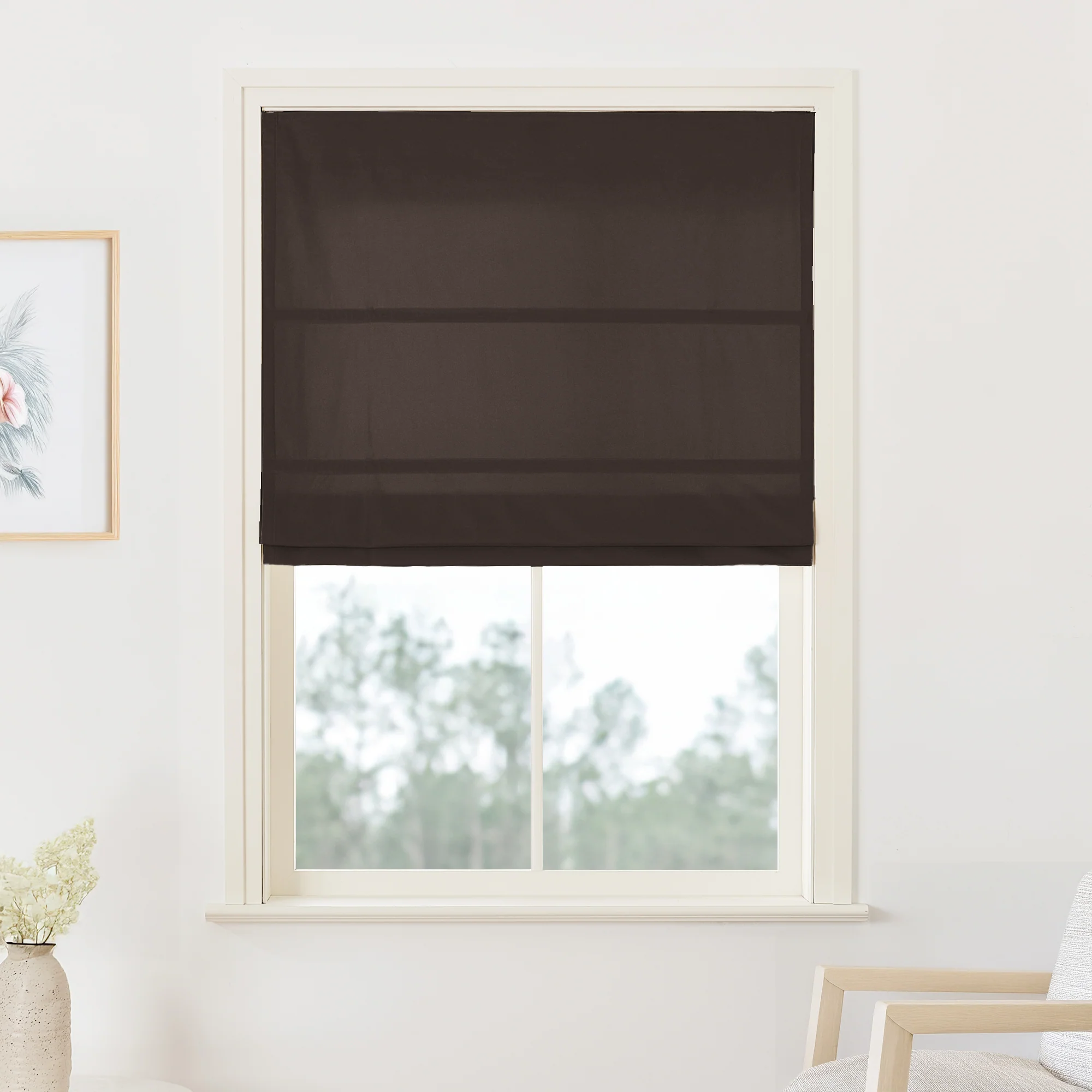 Maillard Velvet Roman Shades & Blinds - Image 17