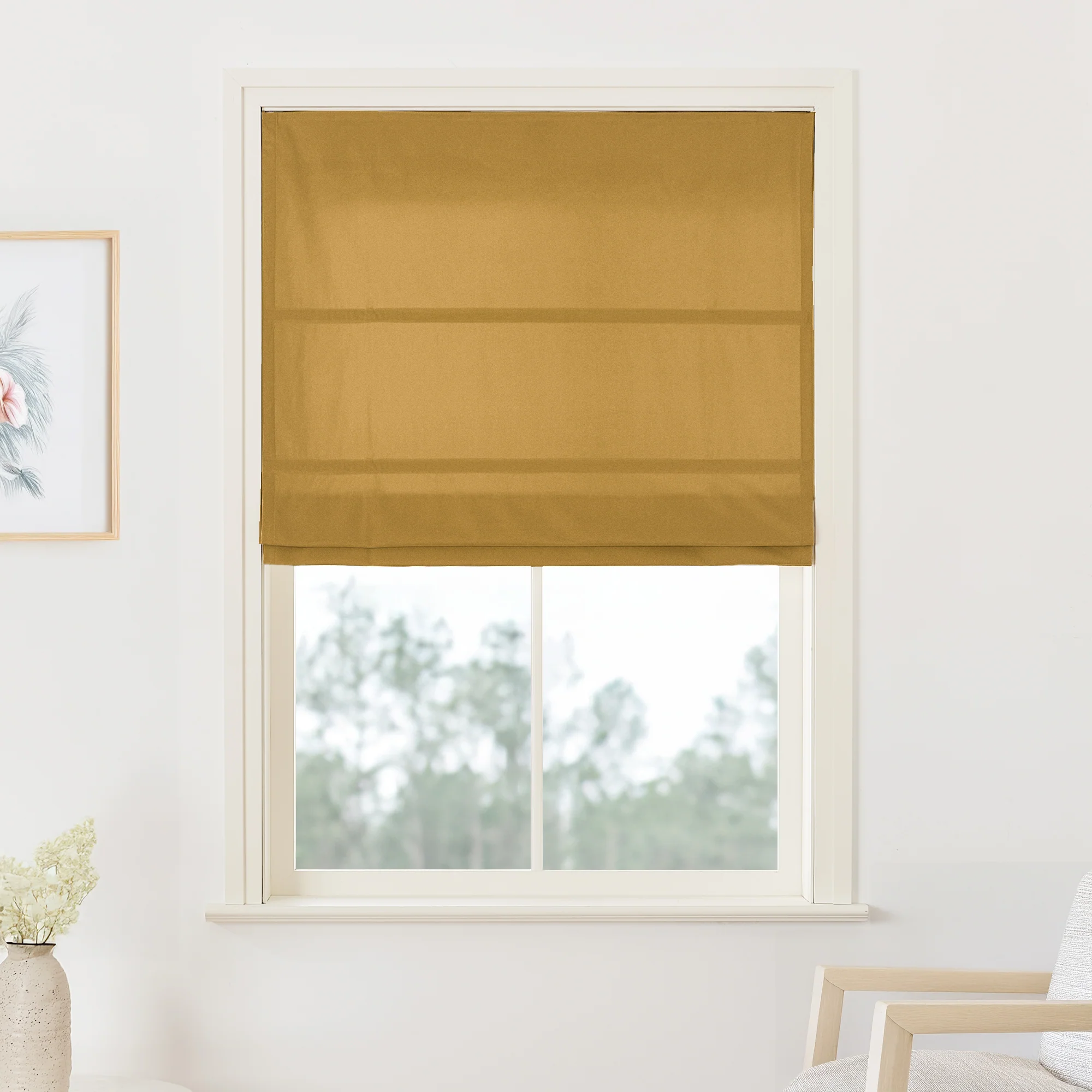 Maillard Velvet Roman Shades & Blinds - Image 20