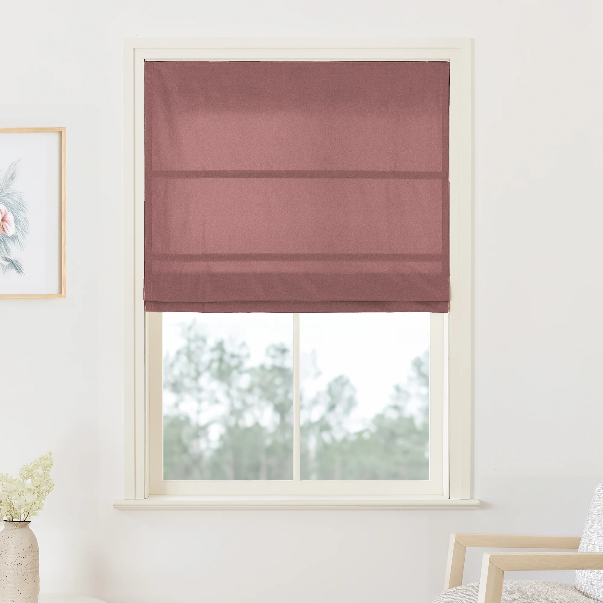 Maillard Velvet Roman Shades & Blinds - Image 22