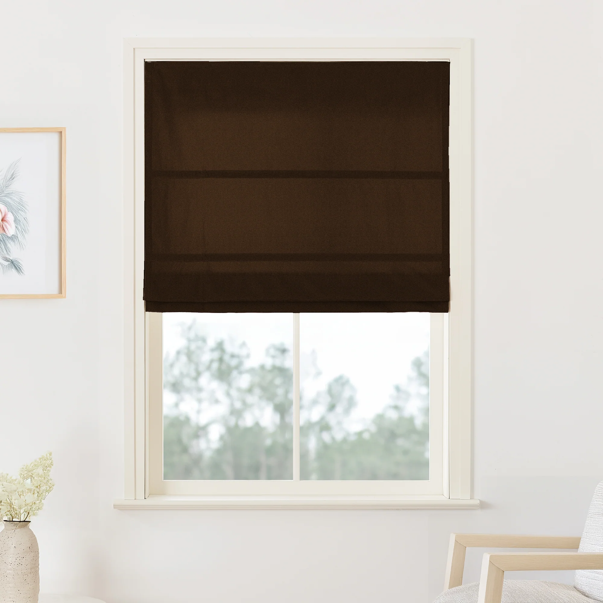 Maillard Velvet Roman Shades & Blinds - Image 35