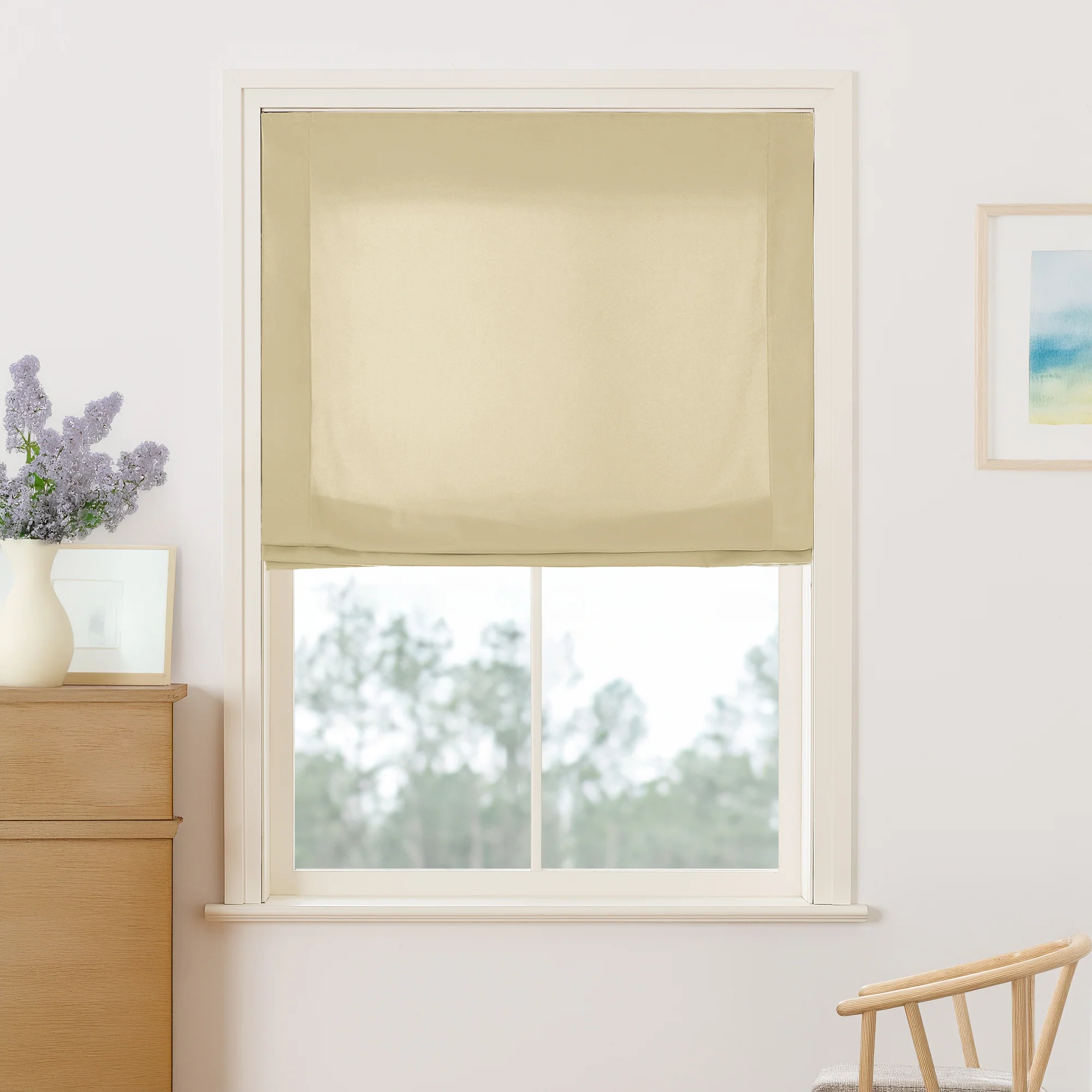 Maillard Velvet Roman Shades & Blinds | Relaxed - Image 11
