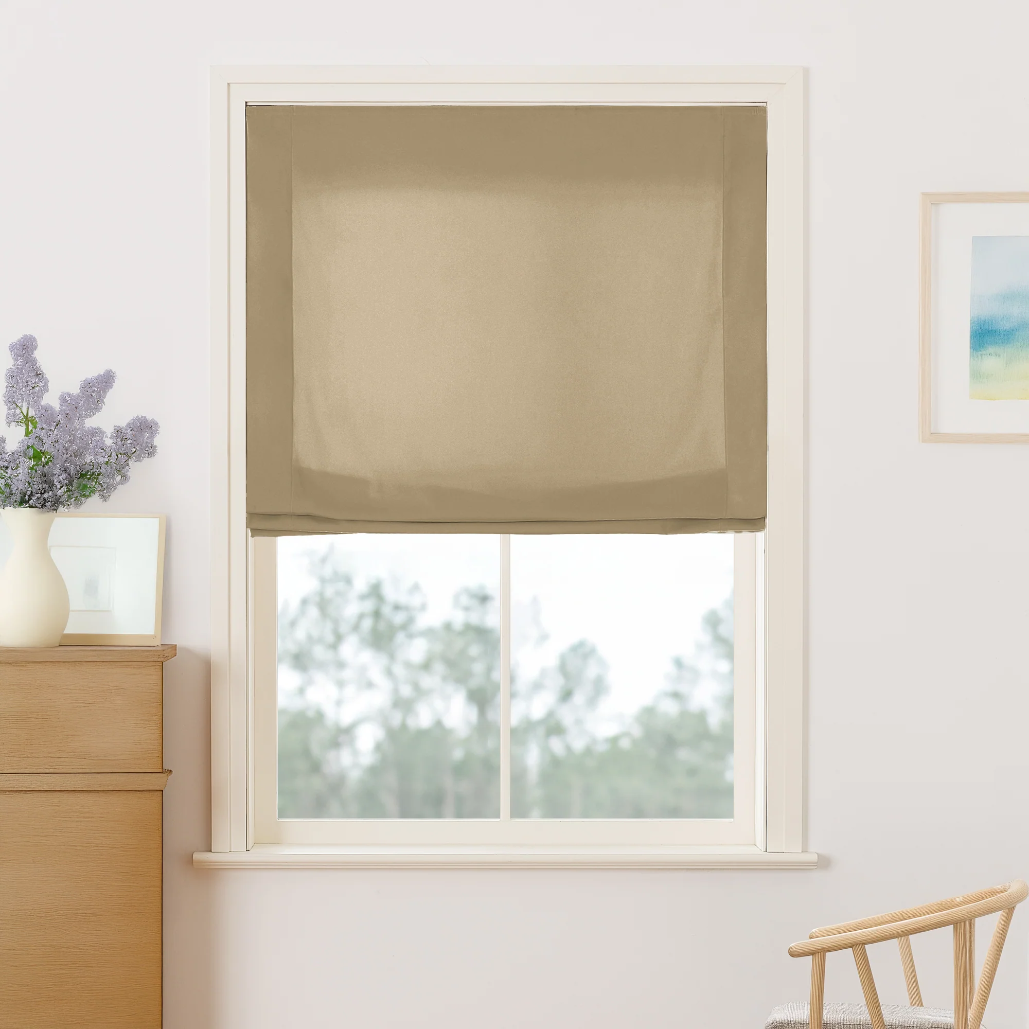 Maillard Velvet Roman Shades & Blinds | Relaxed - Image 12