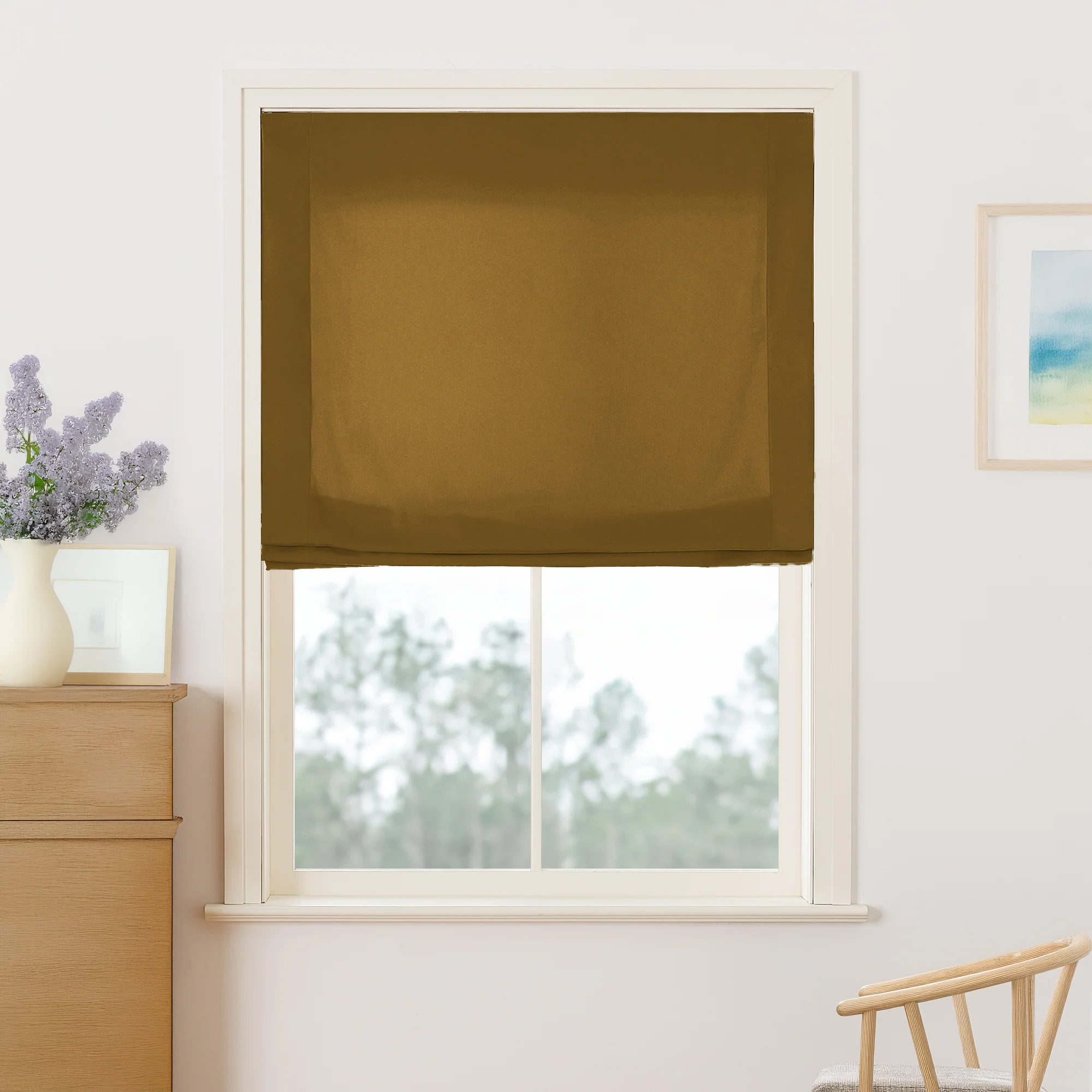 Maillard Velvet Roman Shades & Blinds | Relaxed - Image 15