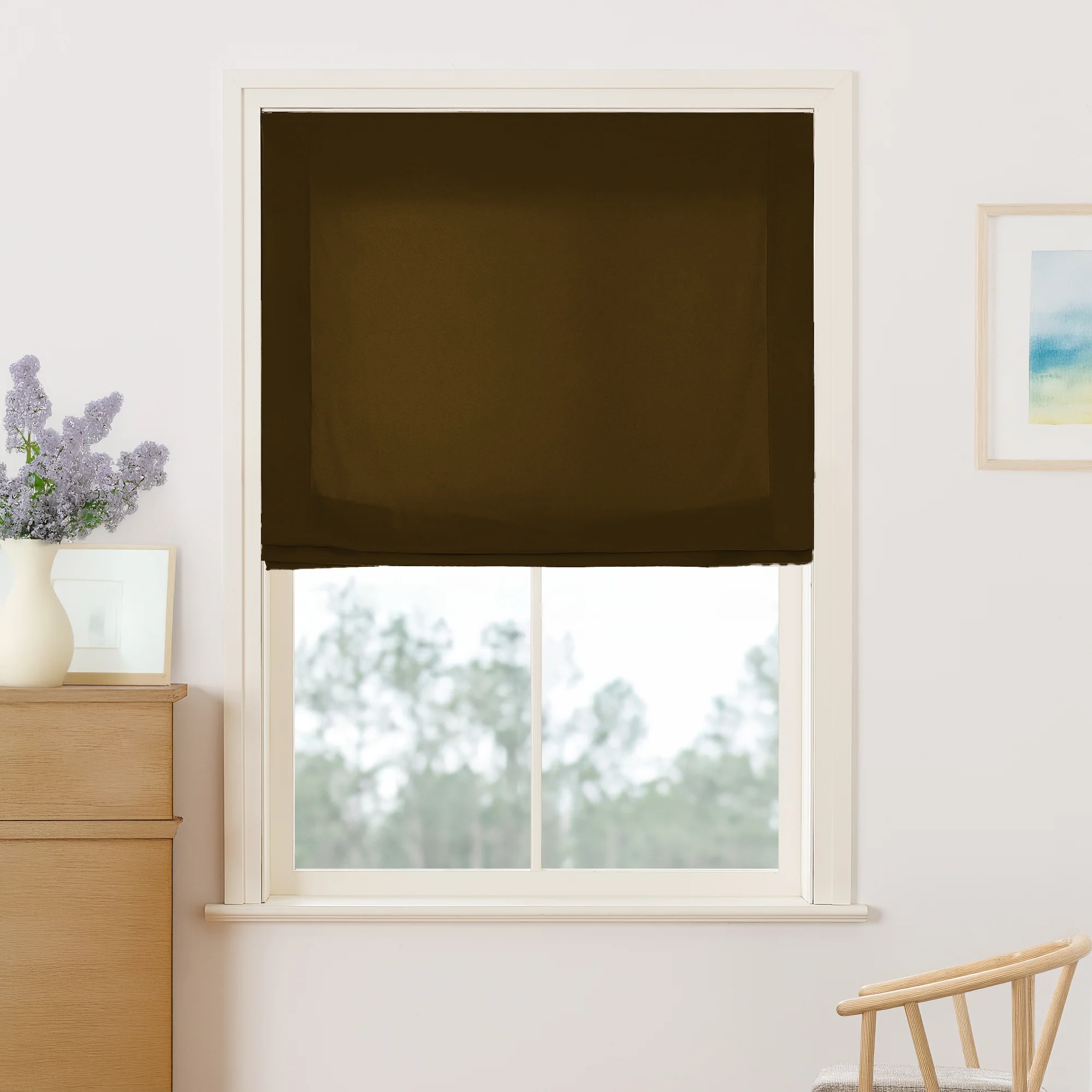 Maillard Velvet Roman Shades & Blinds | Relaxed - Image 16