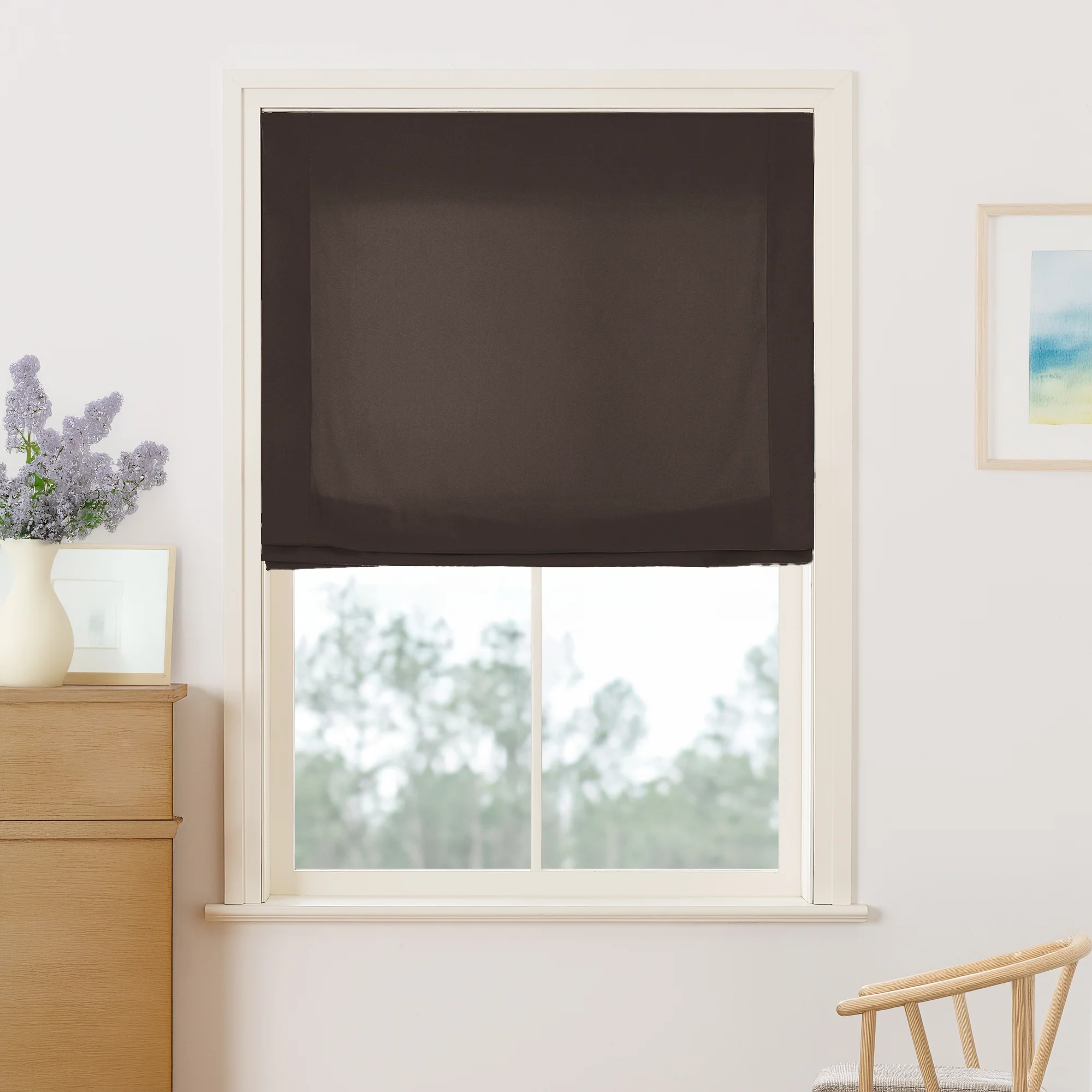 Maillard Velvet Roman Shades & Blinds | Relaxed - Image 17