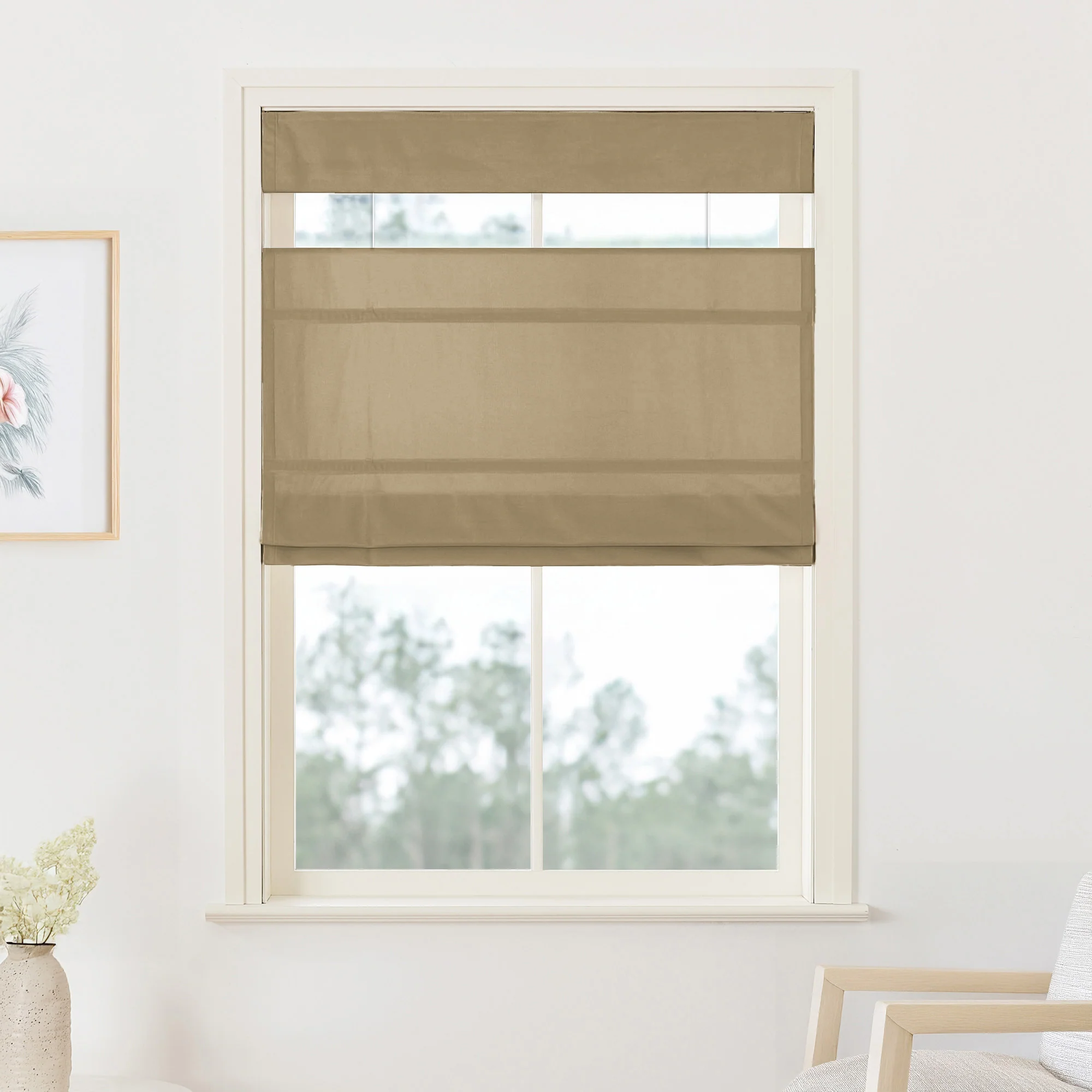 Maillard Velvet Roman Shades & Blinds | Top Down Bottom Up - Image 11