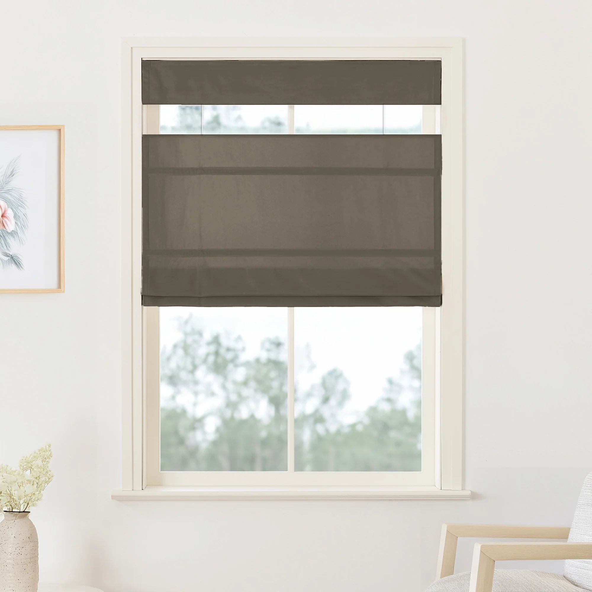Maillard Velvet Roman Shades & Blinds | Top Down Bottom Up - Image 12