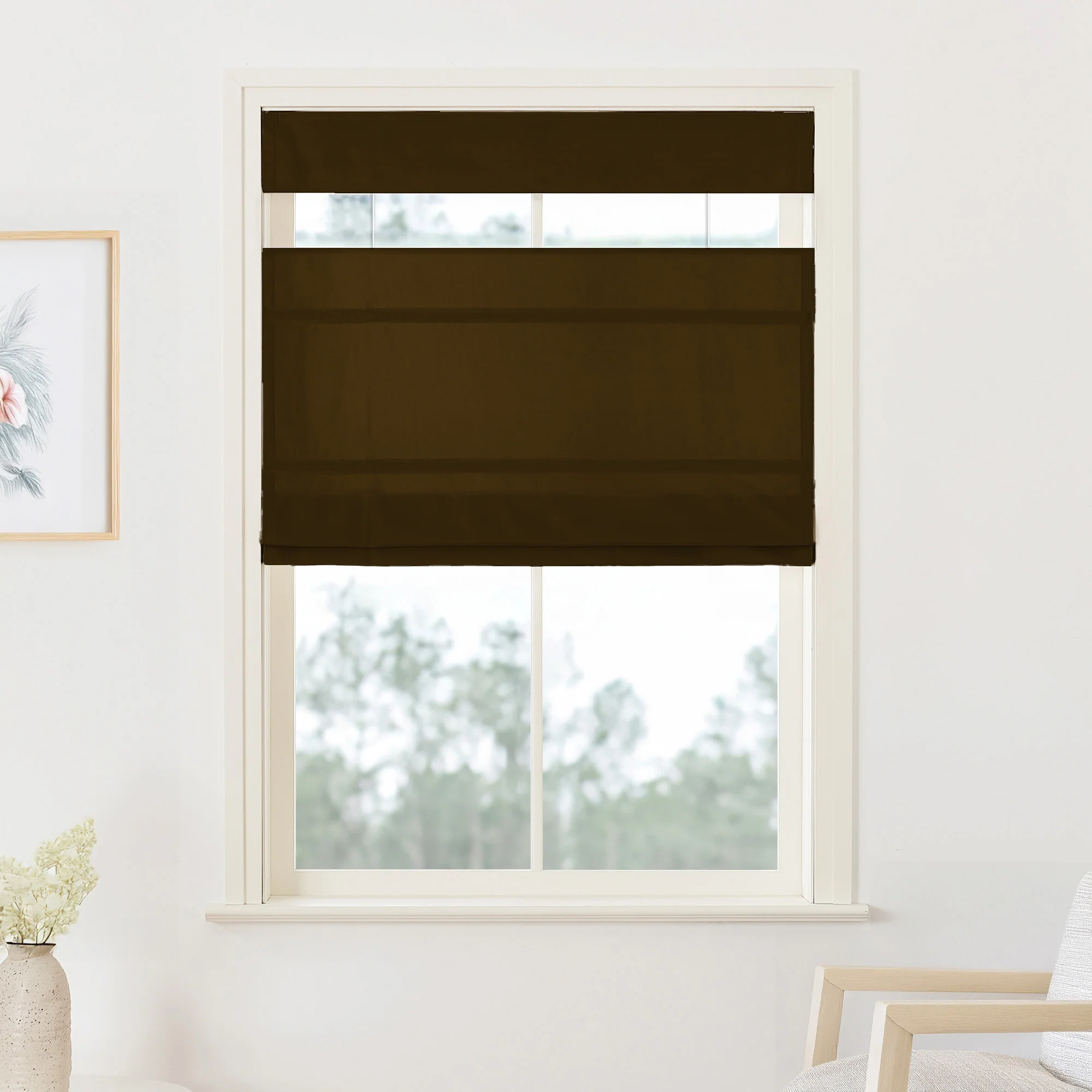 Maillard Velvet Roman Shades & Blinds | Top Down Bottom Up - Image 15