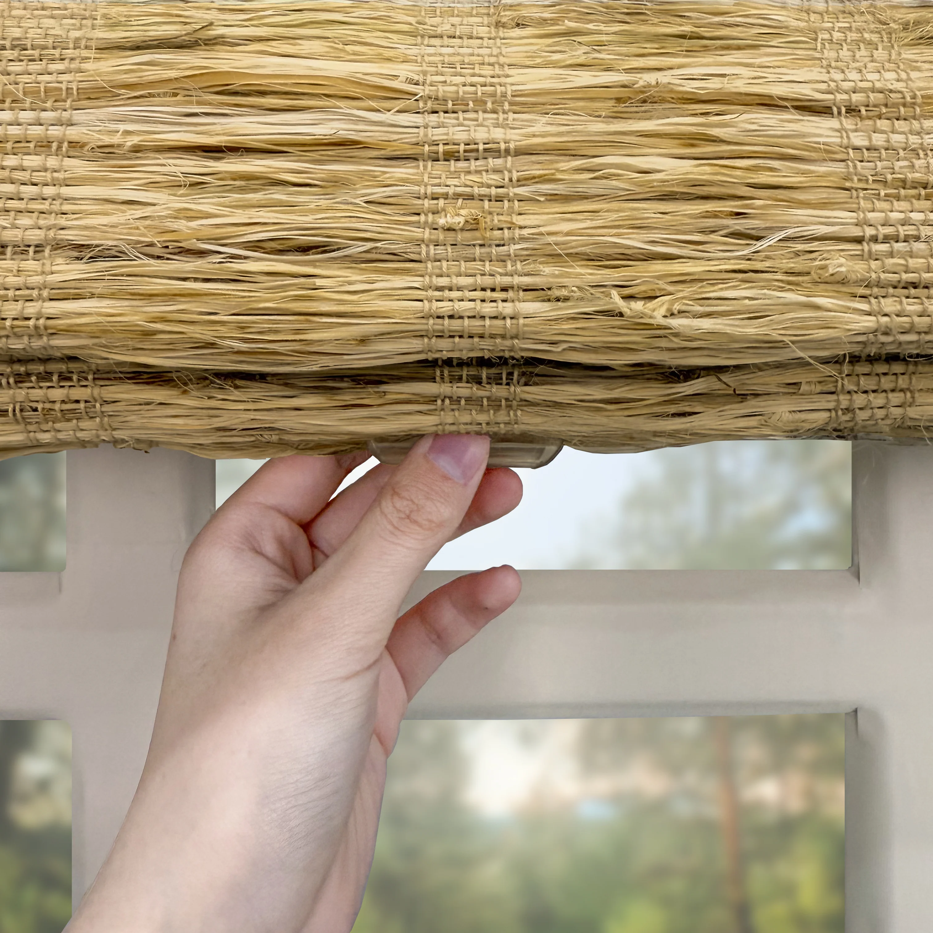Ramie Woven Bamboo Blinds & Shades | Almond - Image 6