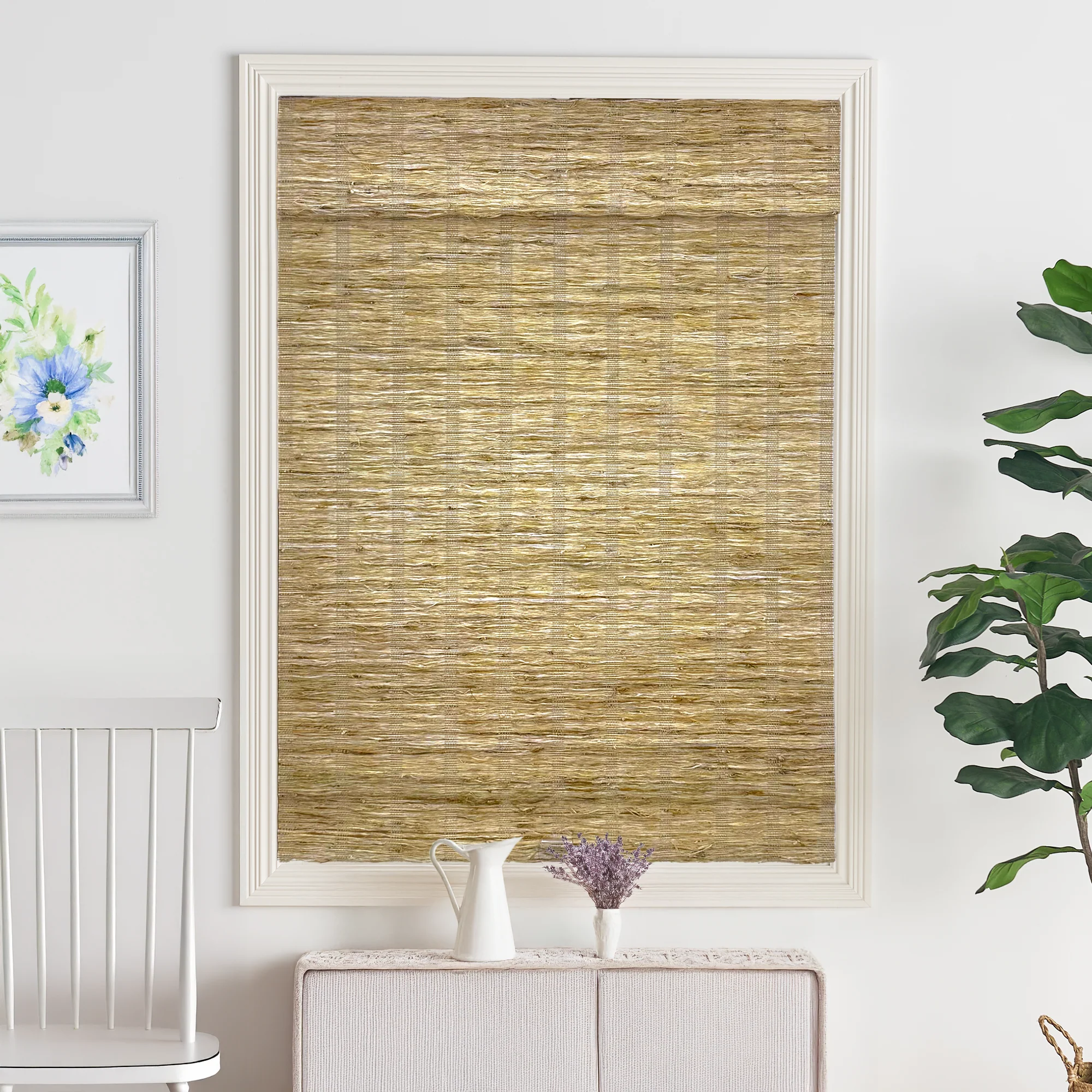 Ramie Woven Bamboo Blinds & Shades | Almond - Image 7