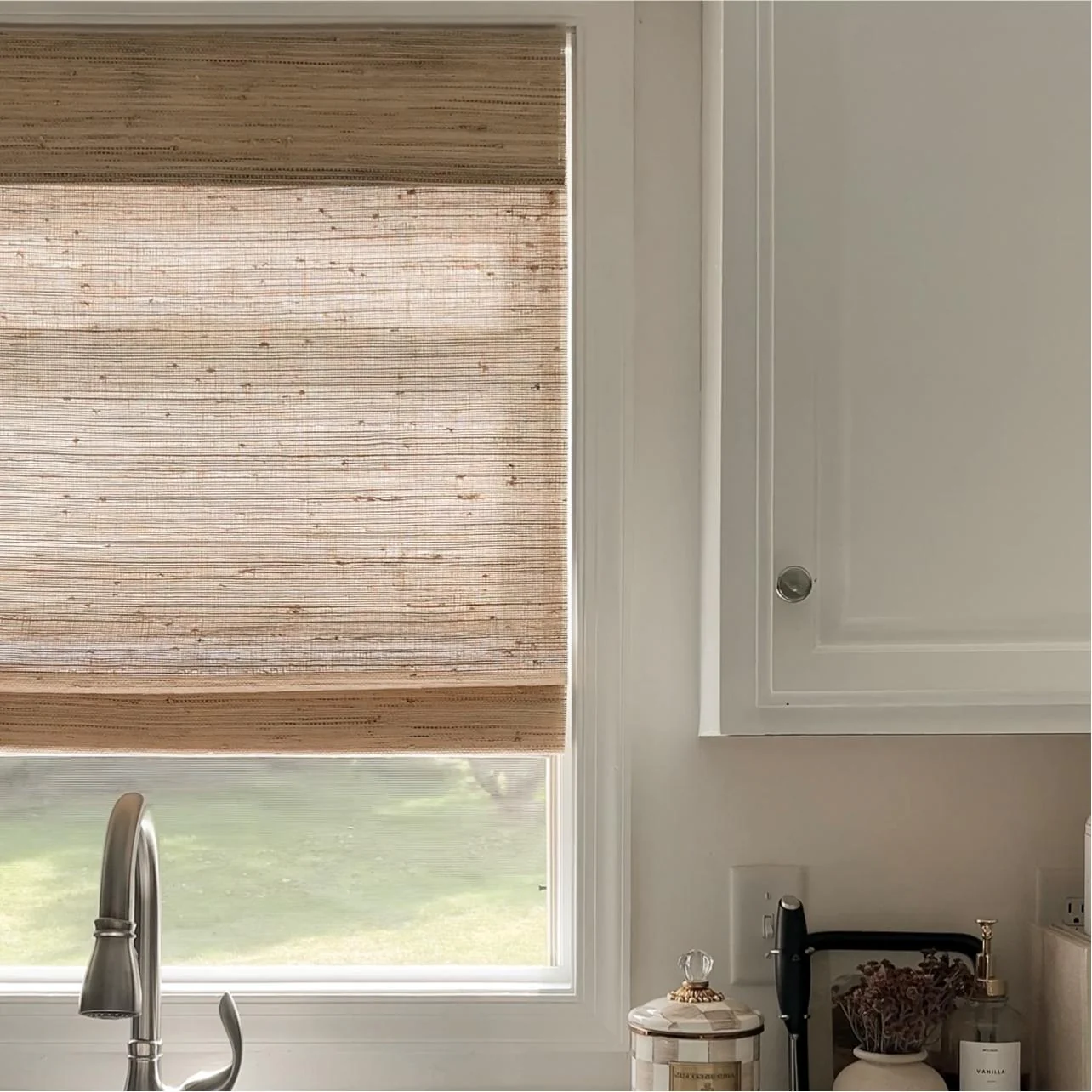 Ramie Woven Bamboo Blinds & Shades | Beige - Image 10