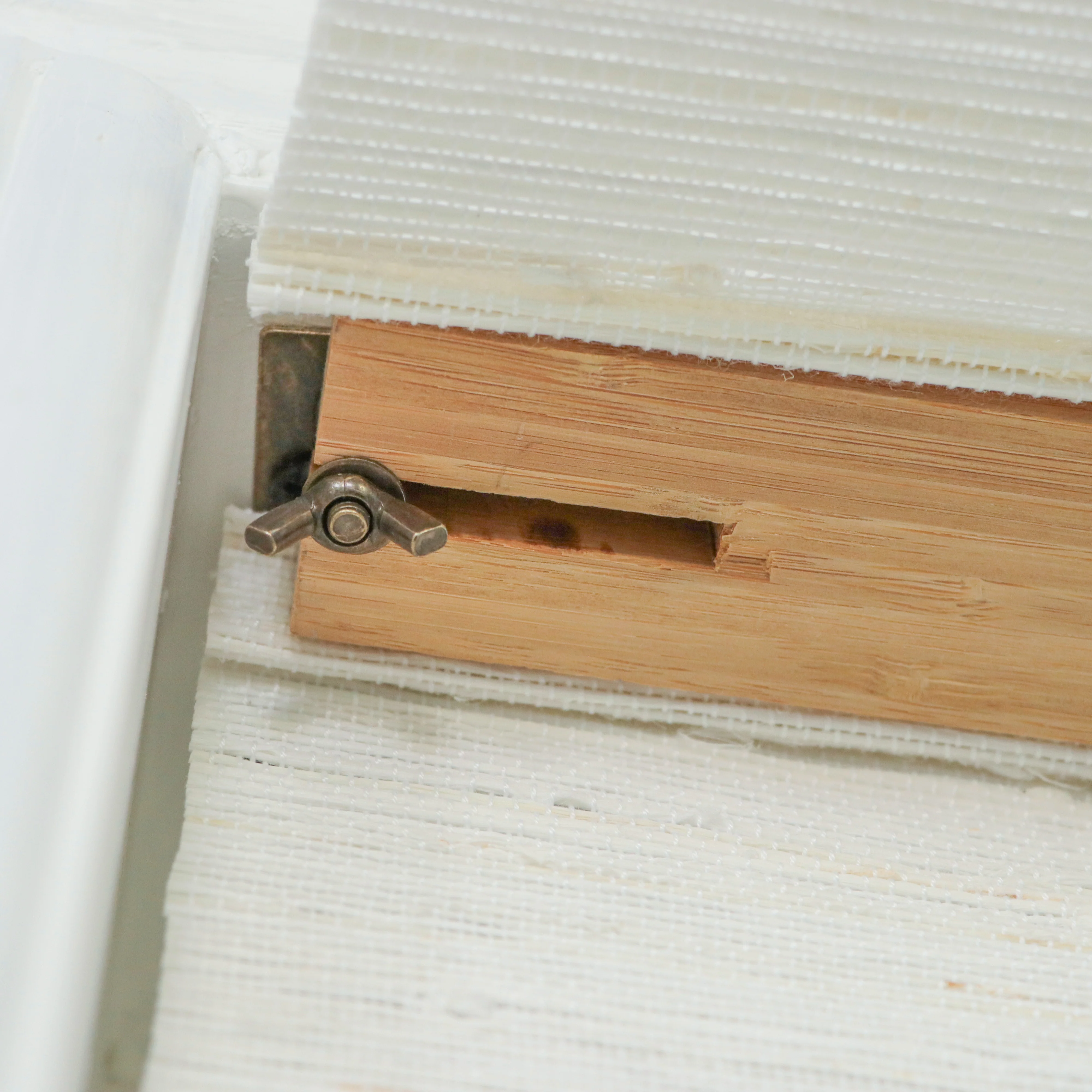 Ramie Woven Bamboo Blinds & Shades | Beige White - Image 7