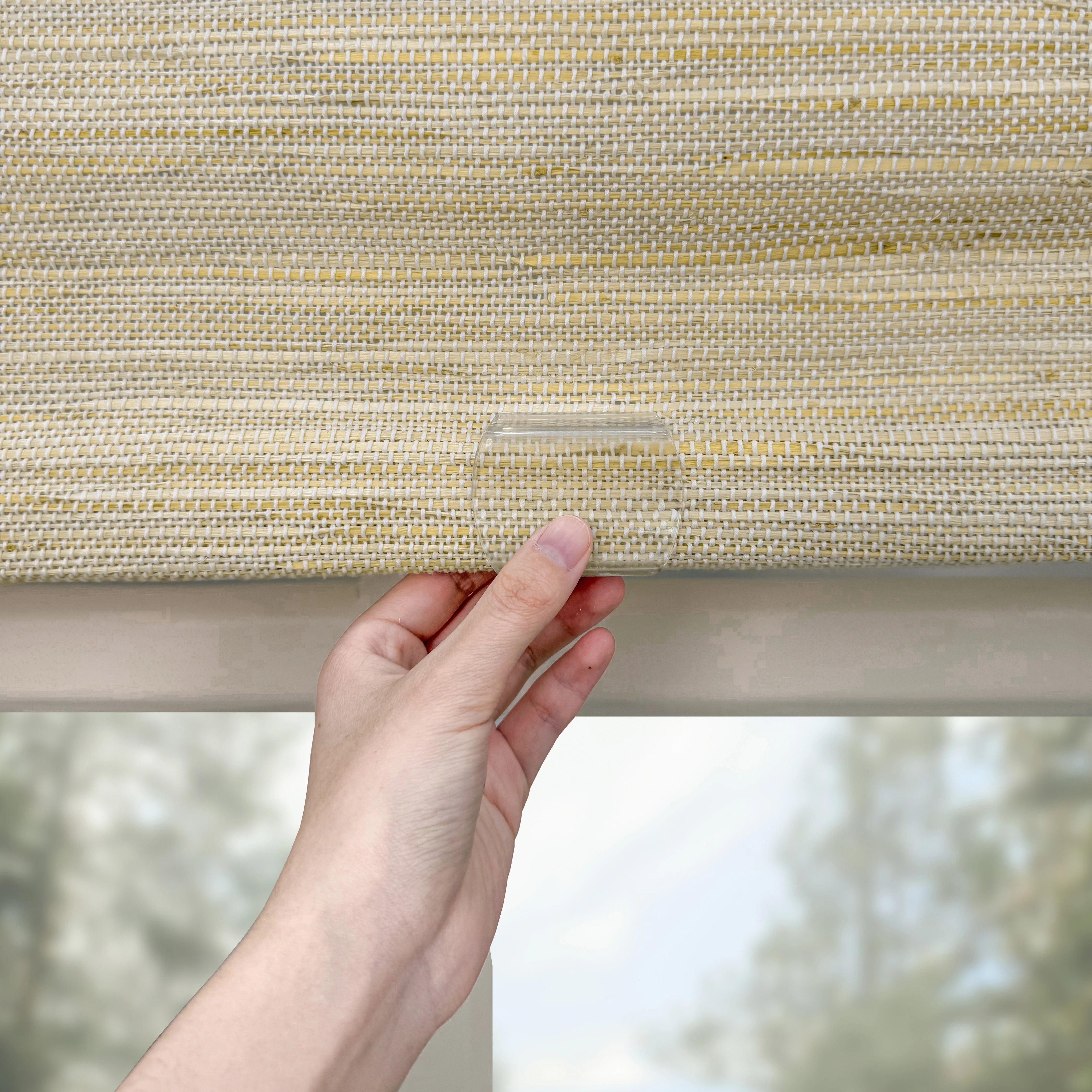 Ramie Woven Bamboo Blinds & Shades | Ivory - Image 10