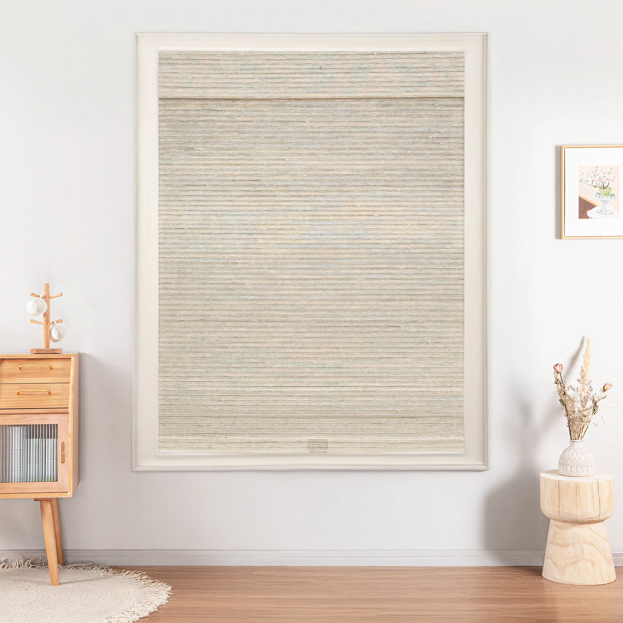 Ramie Woven Bamboo Blinds & Shades | Marble White - Image 11