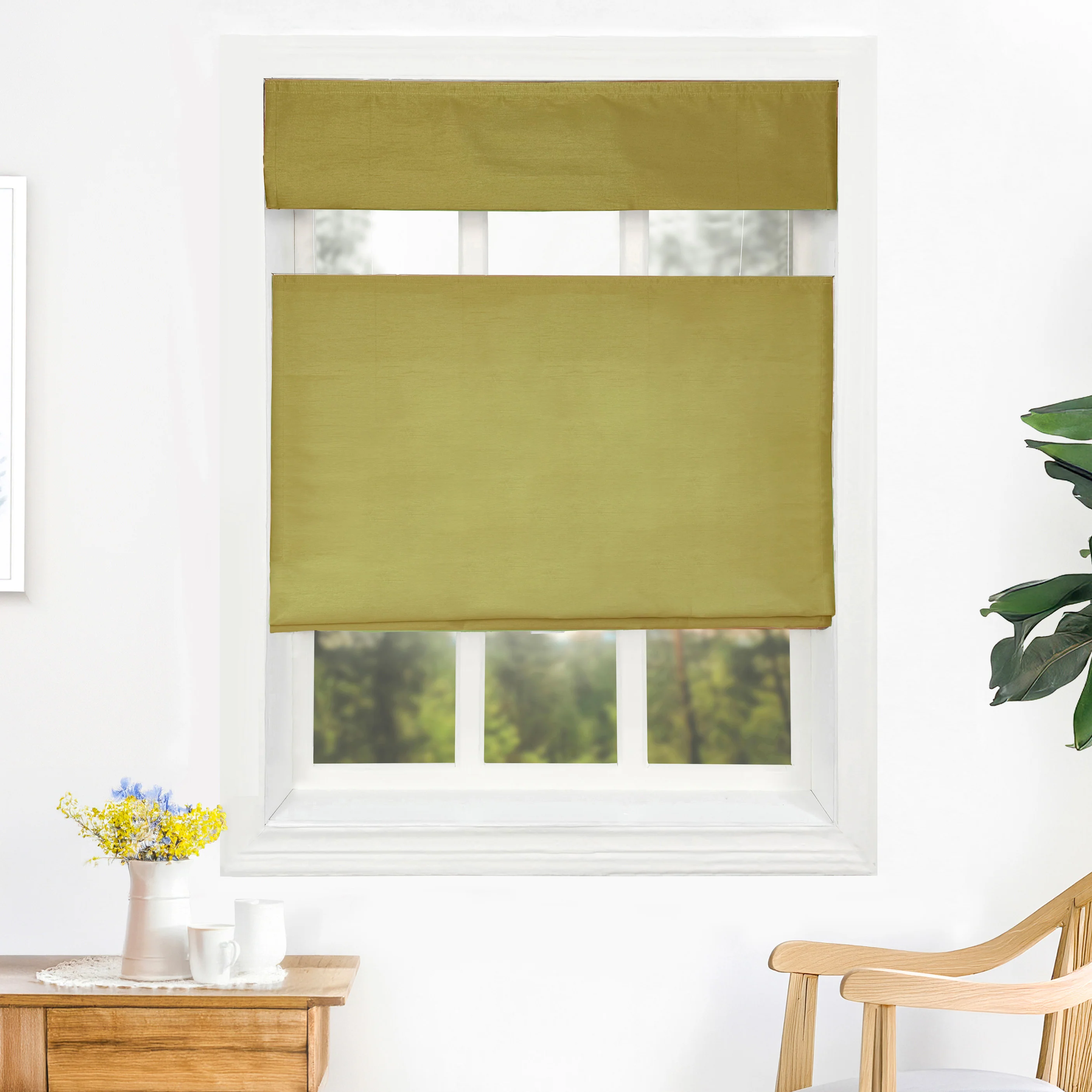 Rina Premium Silk Roman Shades & Blinds | Top Down Bottom Up - Image 10