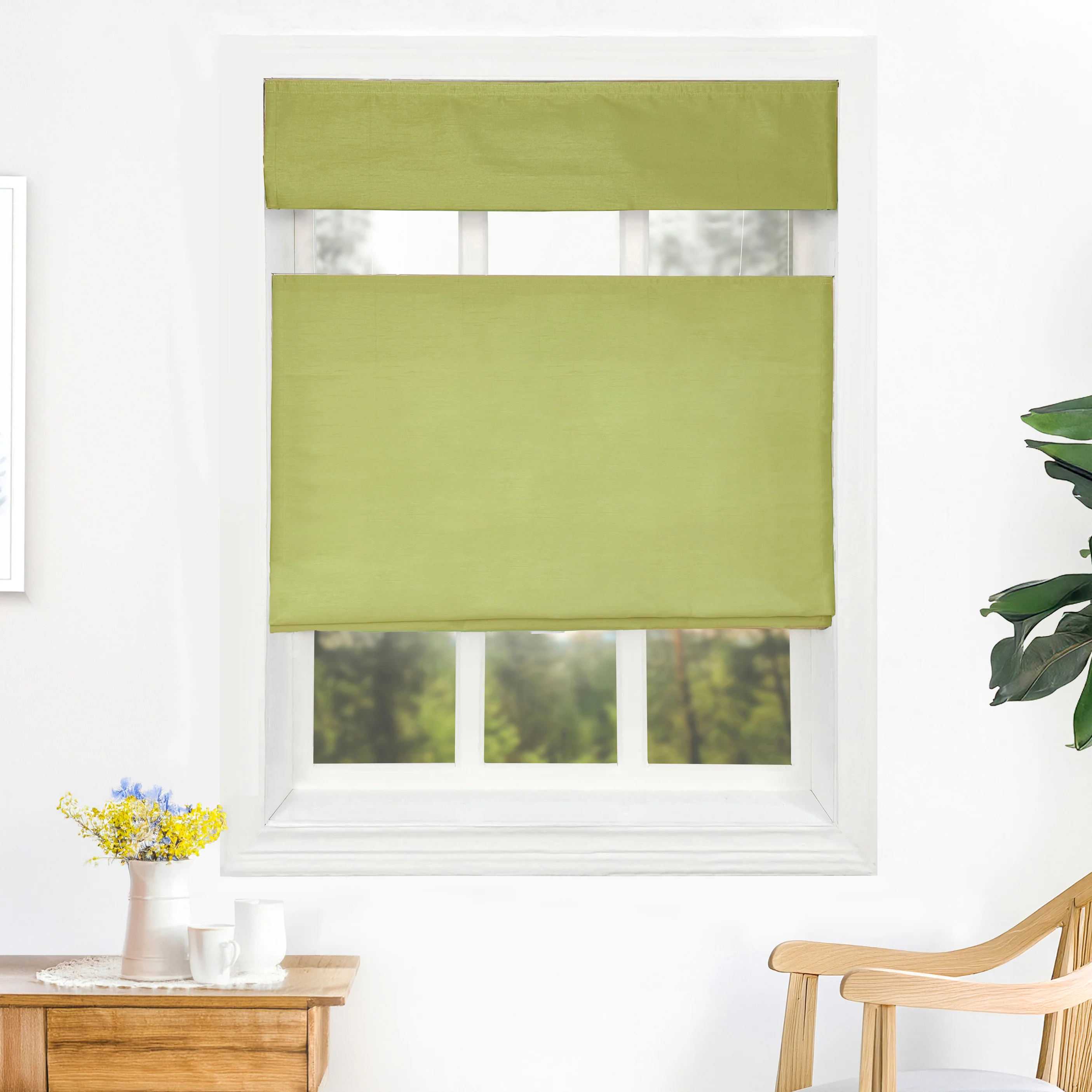 Rina Premium Silk Roman Shades & Blinds | Top Down Bottom Up - Image 12