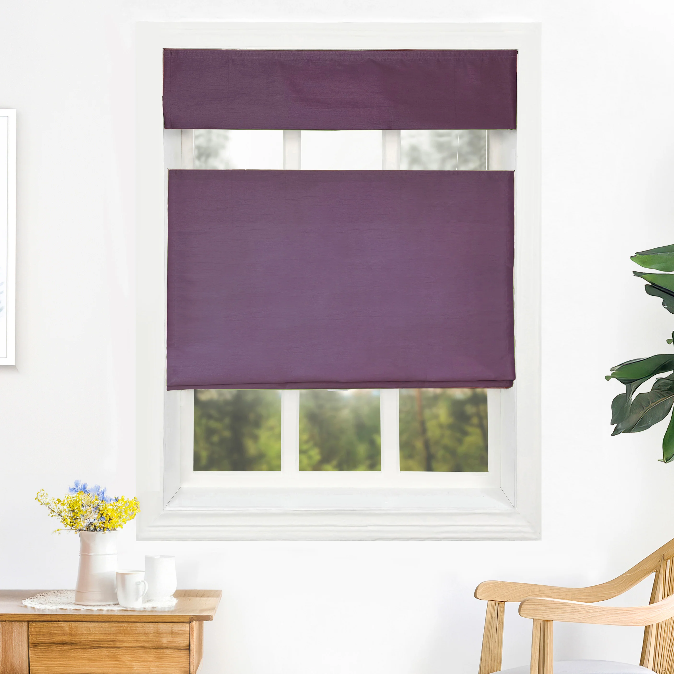Rina Premium Silk Roman Shades & Blinds | Top Down Bottom Up - Image 13