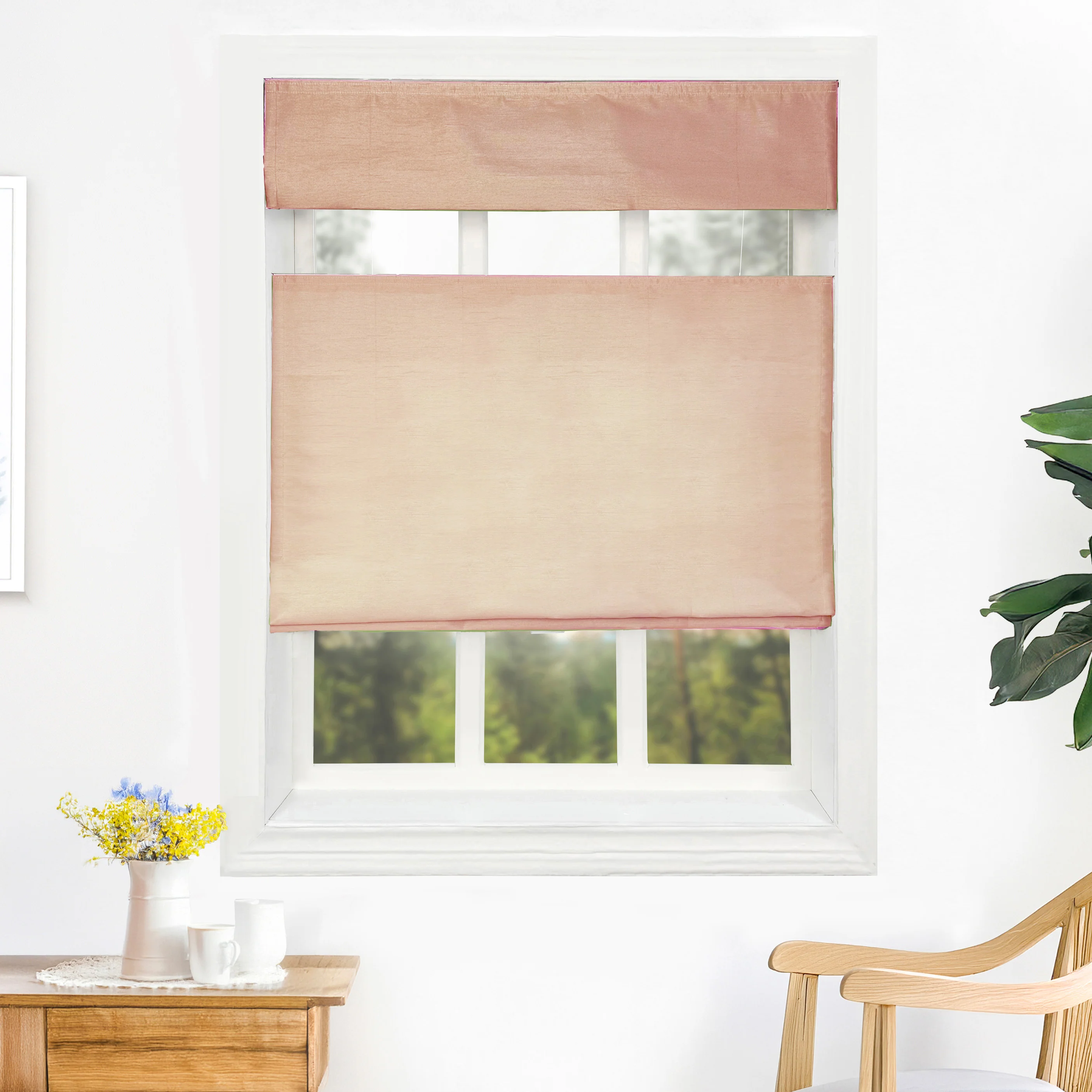Rina Premium Silk Roman Shades & Blinds | Top Down Bottom Up - Image 14