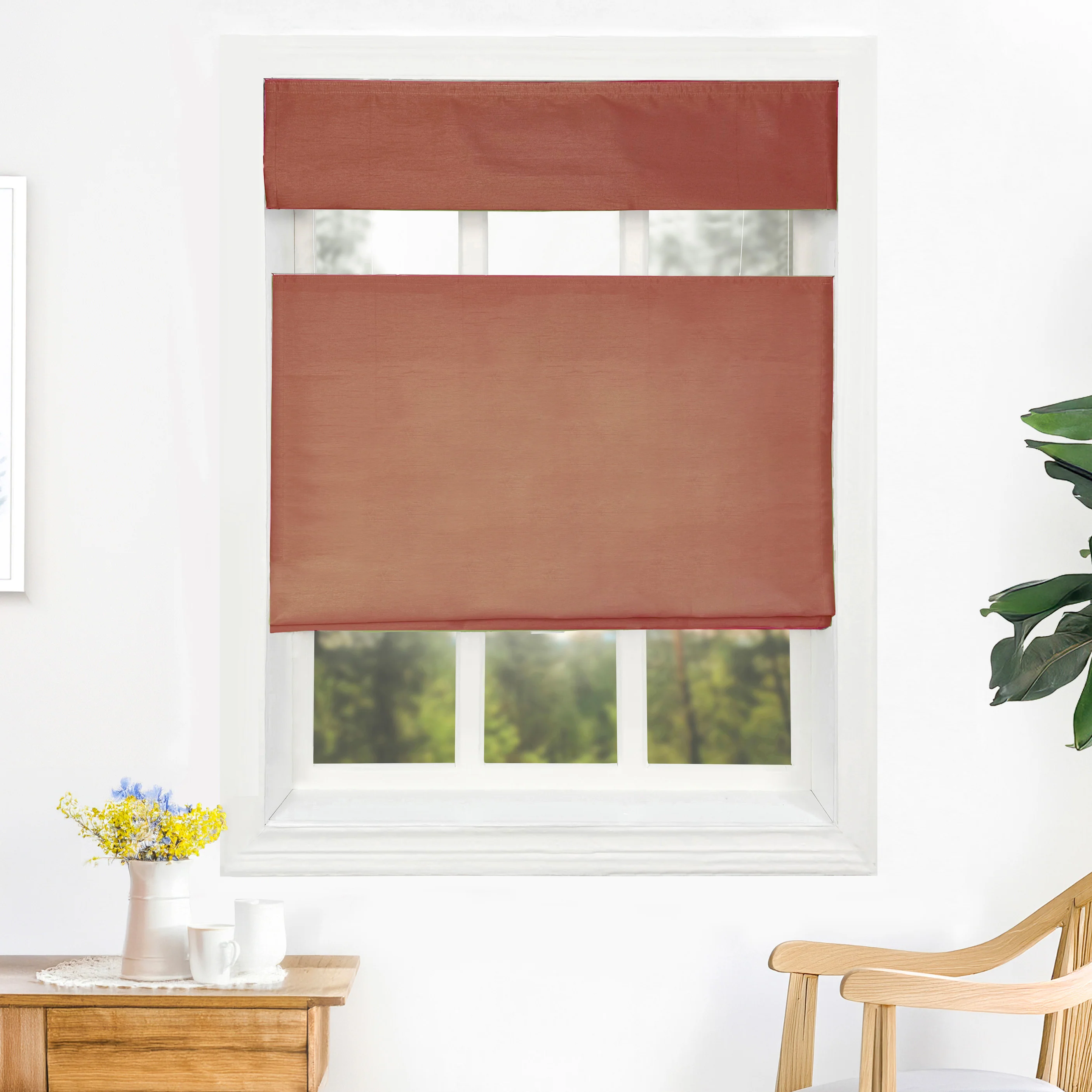 Rina Premium Silk Roman Shades & Blinds | Top Down Bottom Up - Image 16