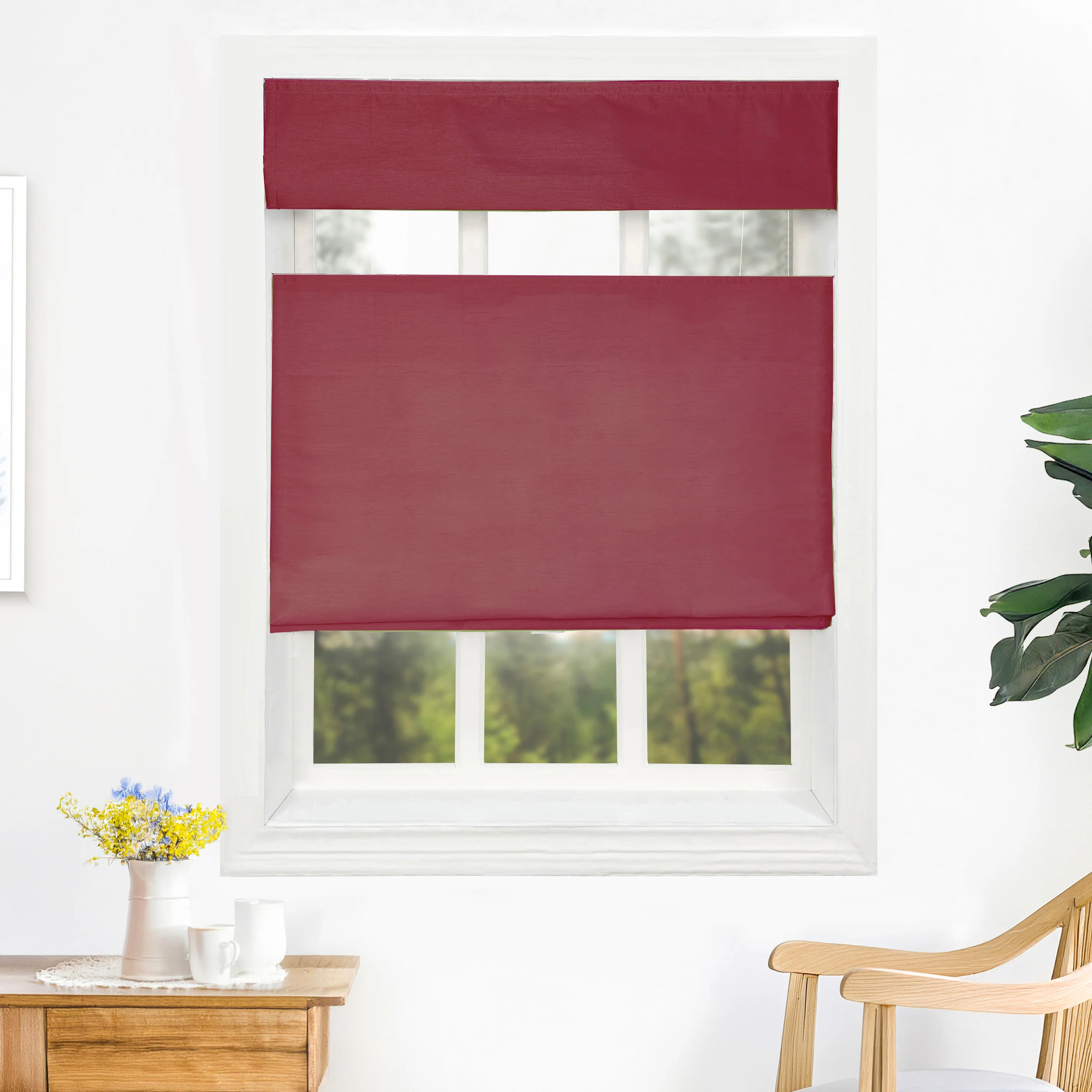 Rina Premium Silk Roman Shades & Blinds | Top Down Bottom Up - Image 17