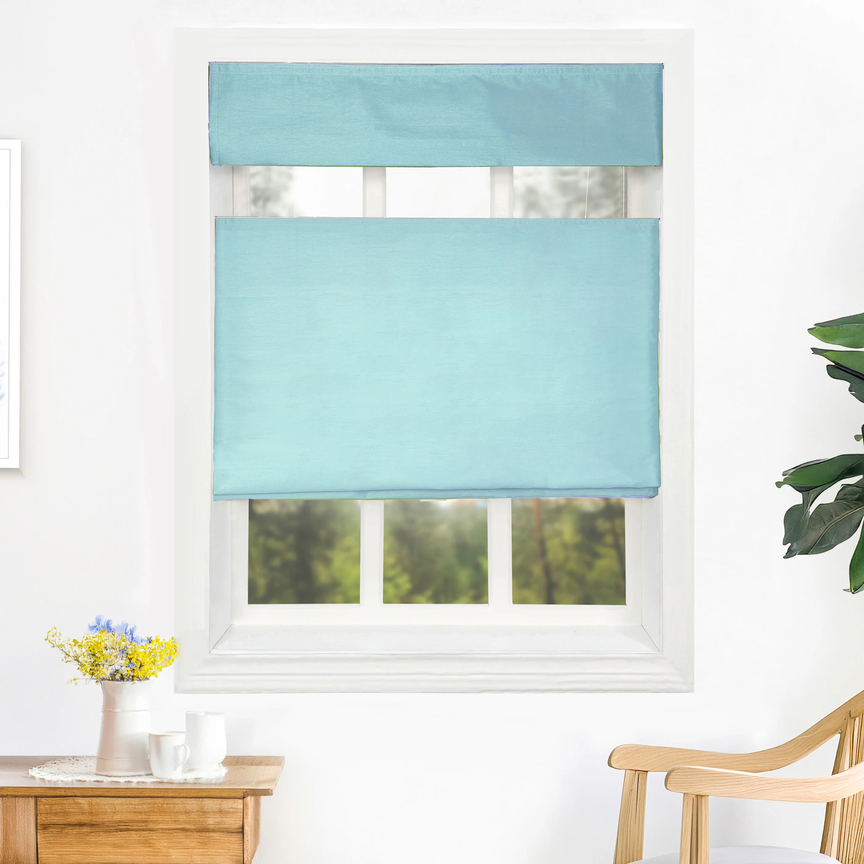 Rina Premium Silk Roman Shades & Blinds | Top Down Bottom Up - Image 19