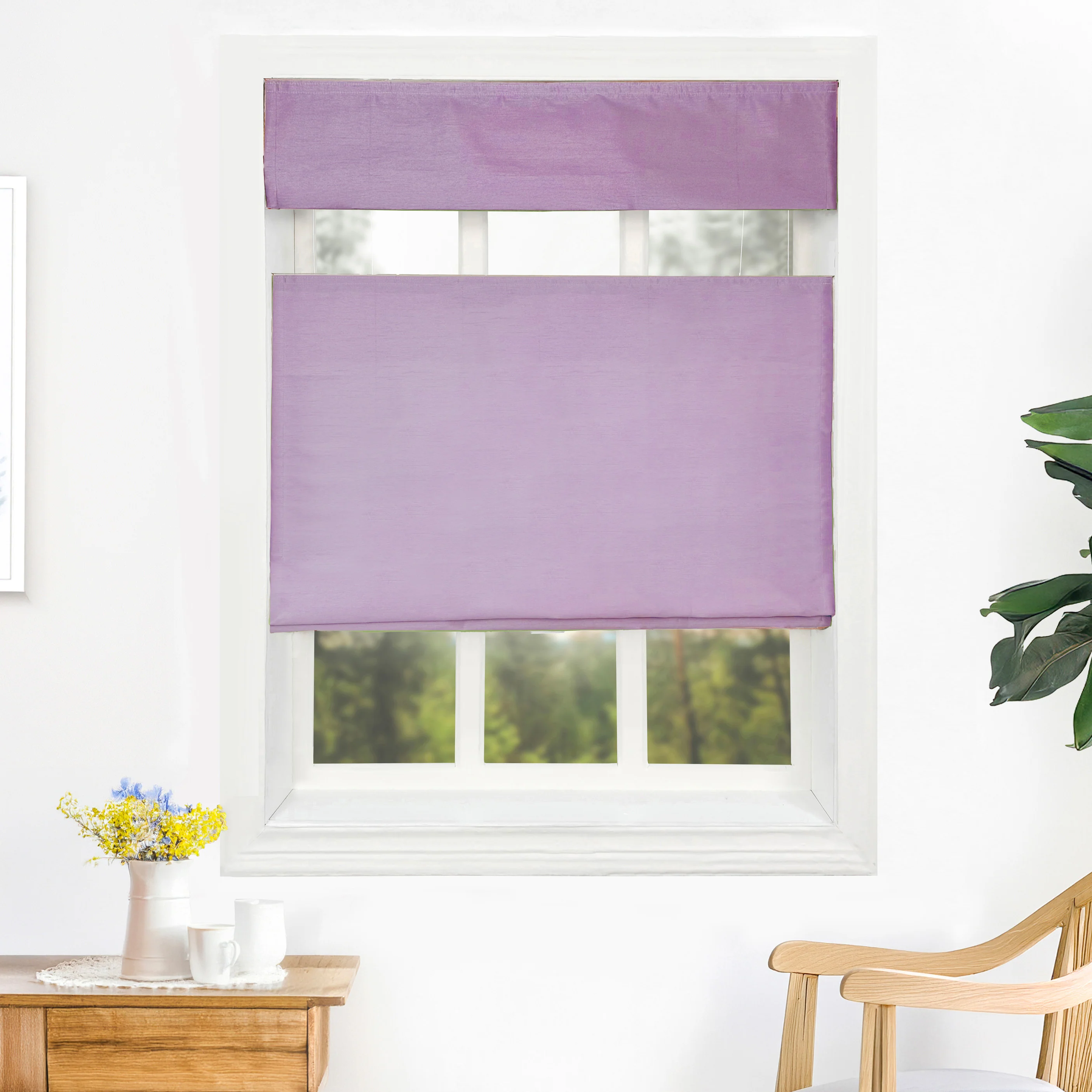 Rina Premium Silk Roman Shades & Blinds | Top Down Bottom Up - Image 22