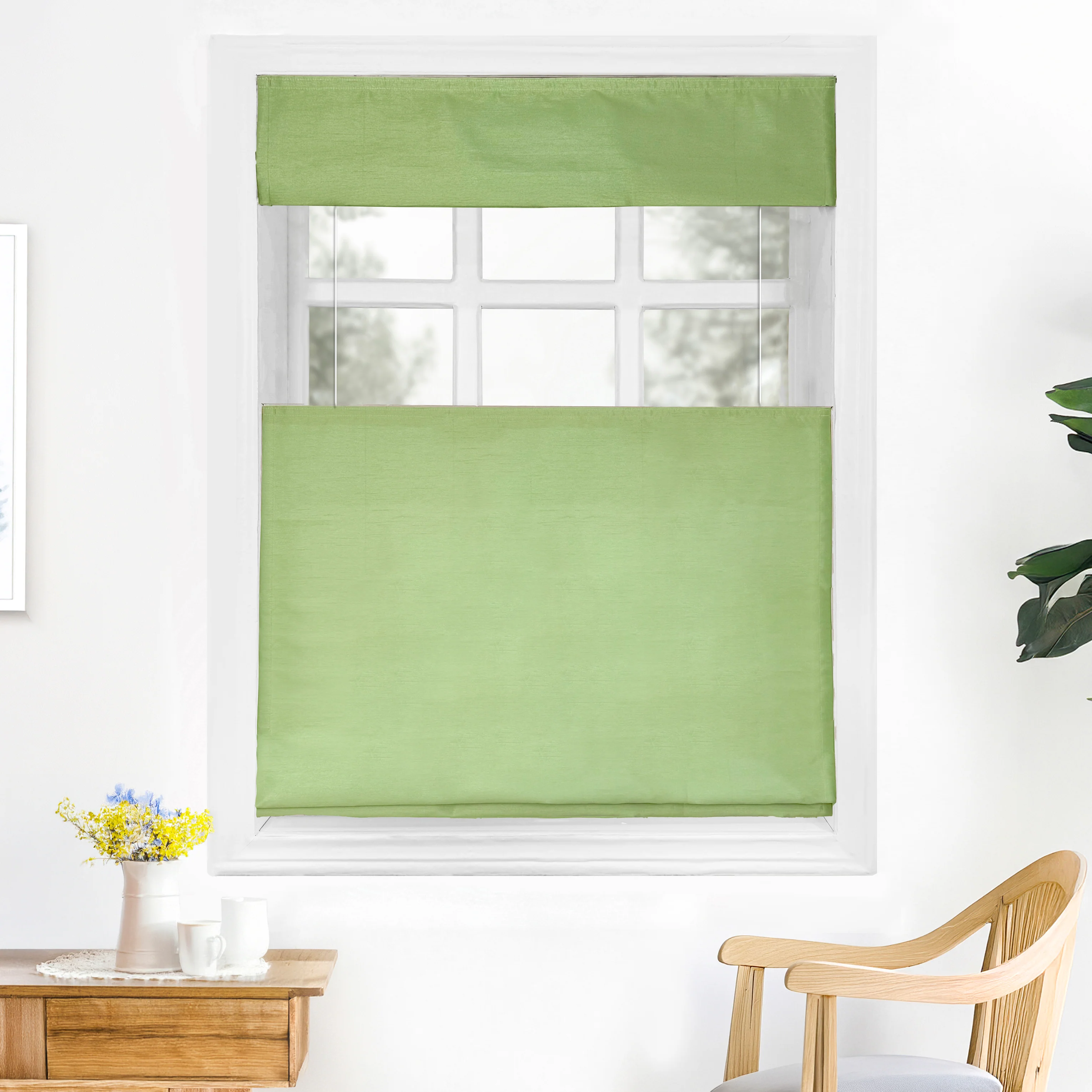 Rina Premium Silk Roman Shades & Blinds | Top Down Bottom Up - Image 3