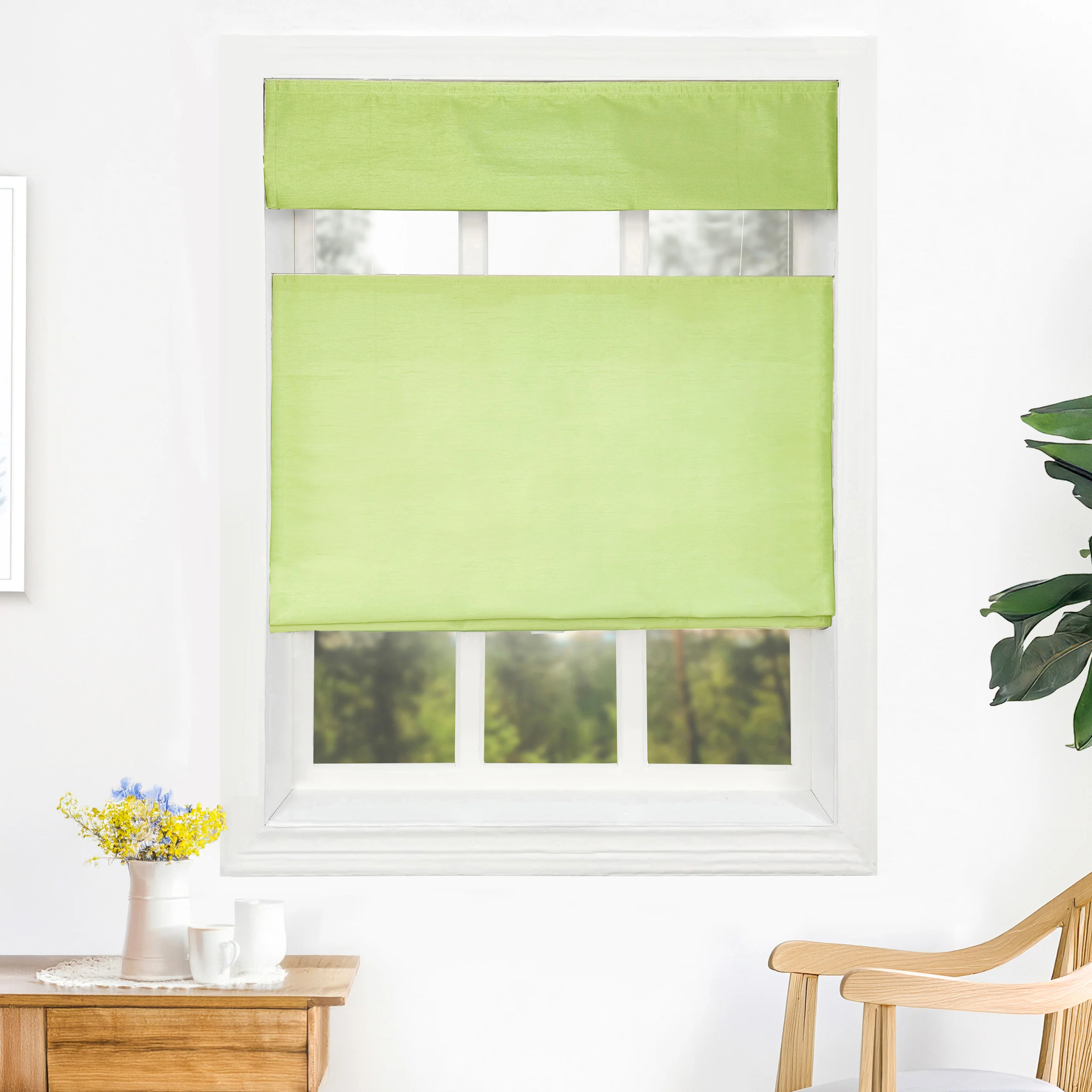 Rina Premium Silk Roman Shades & Blinds | Top Down Bottom Up - Image 7